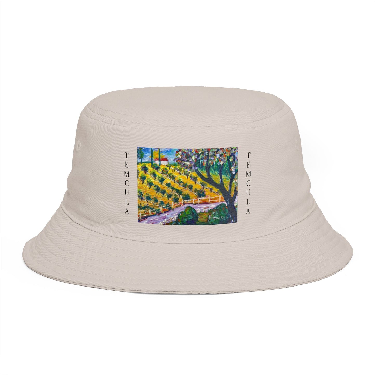 Roxy Rich Fine Art  Rancho California Road TEMECULA - Bucket Hat — Stylish Durable Travel Hat