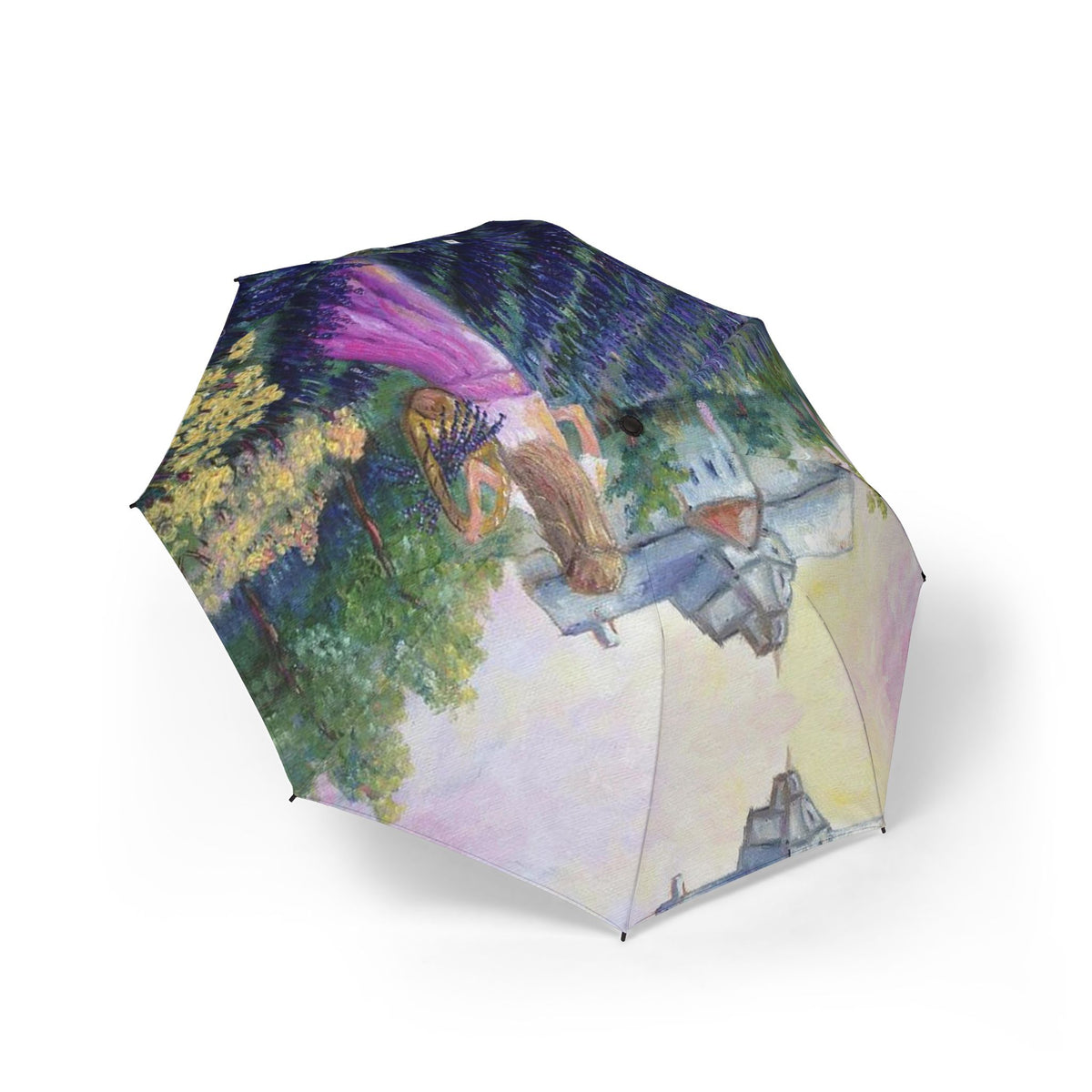 Umbrella-  Girl in a Lavender Field