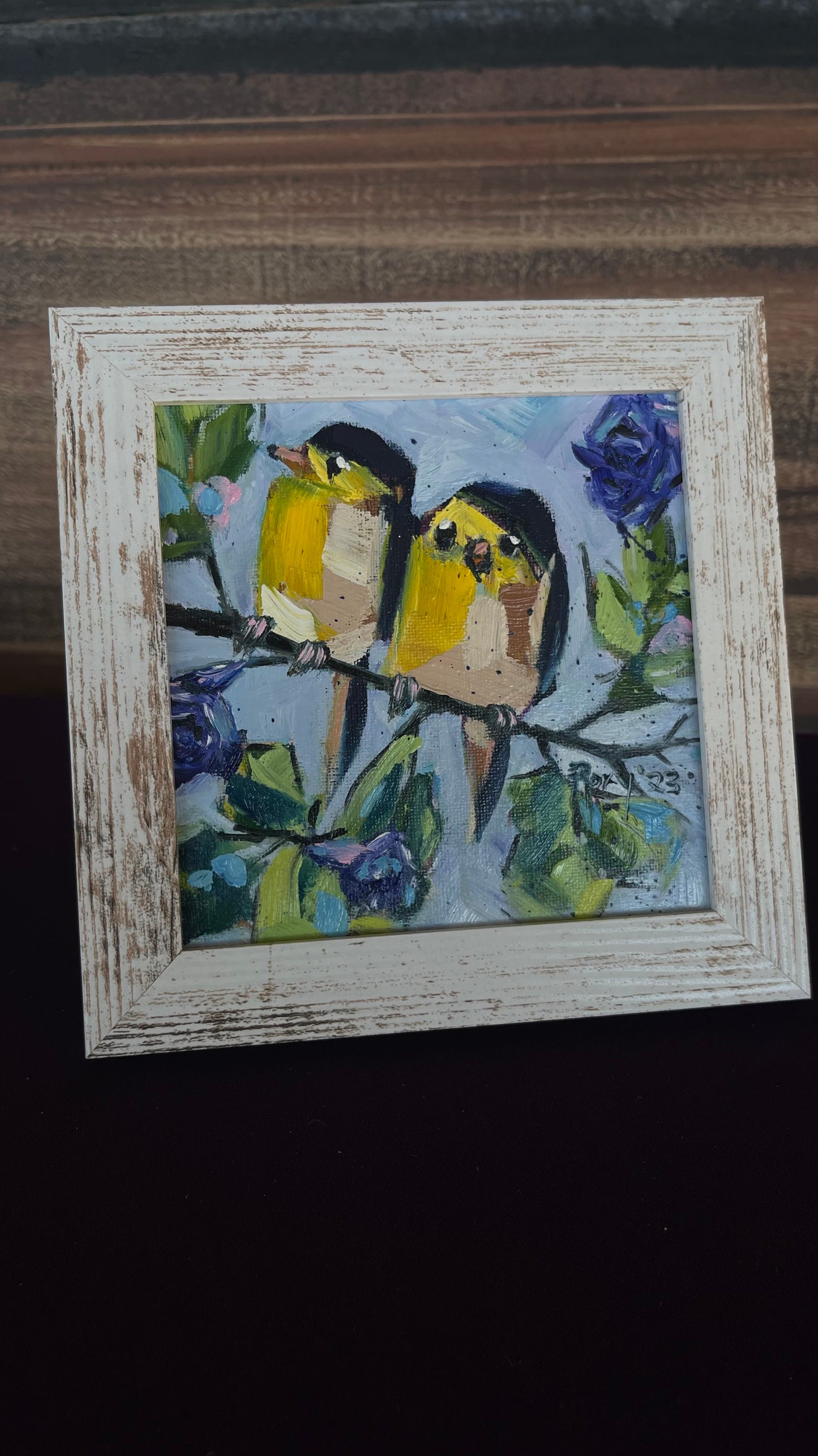 Morning Glory Goldfinches