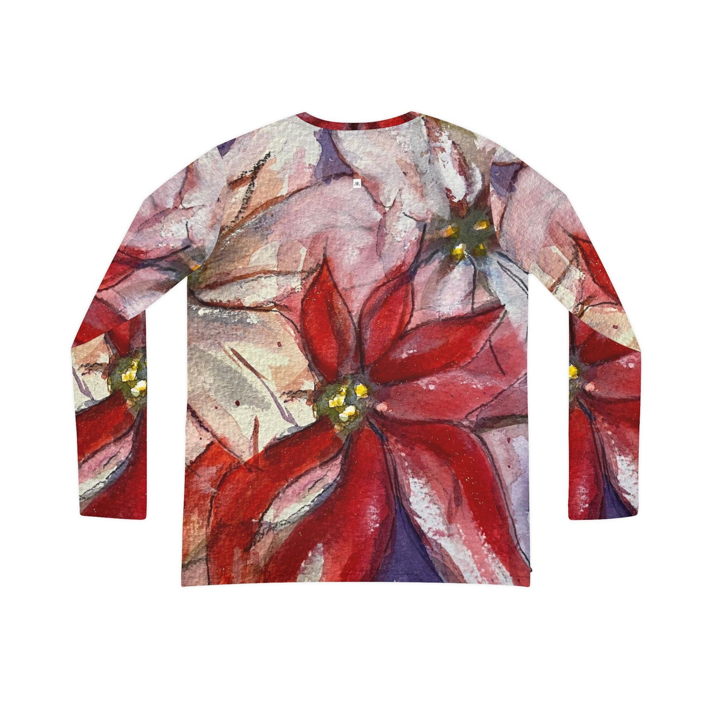 Poinsettias- All over Print Women's Long Sleeve V-neck Shirt