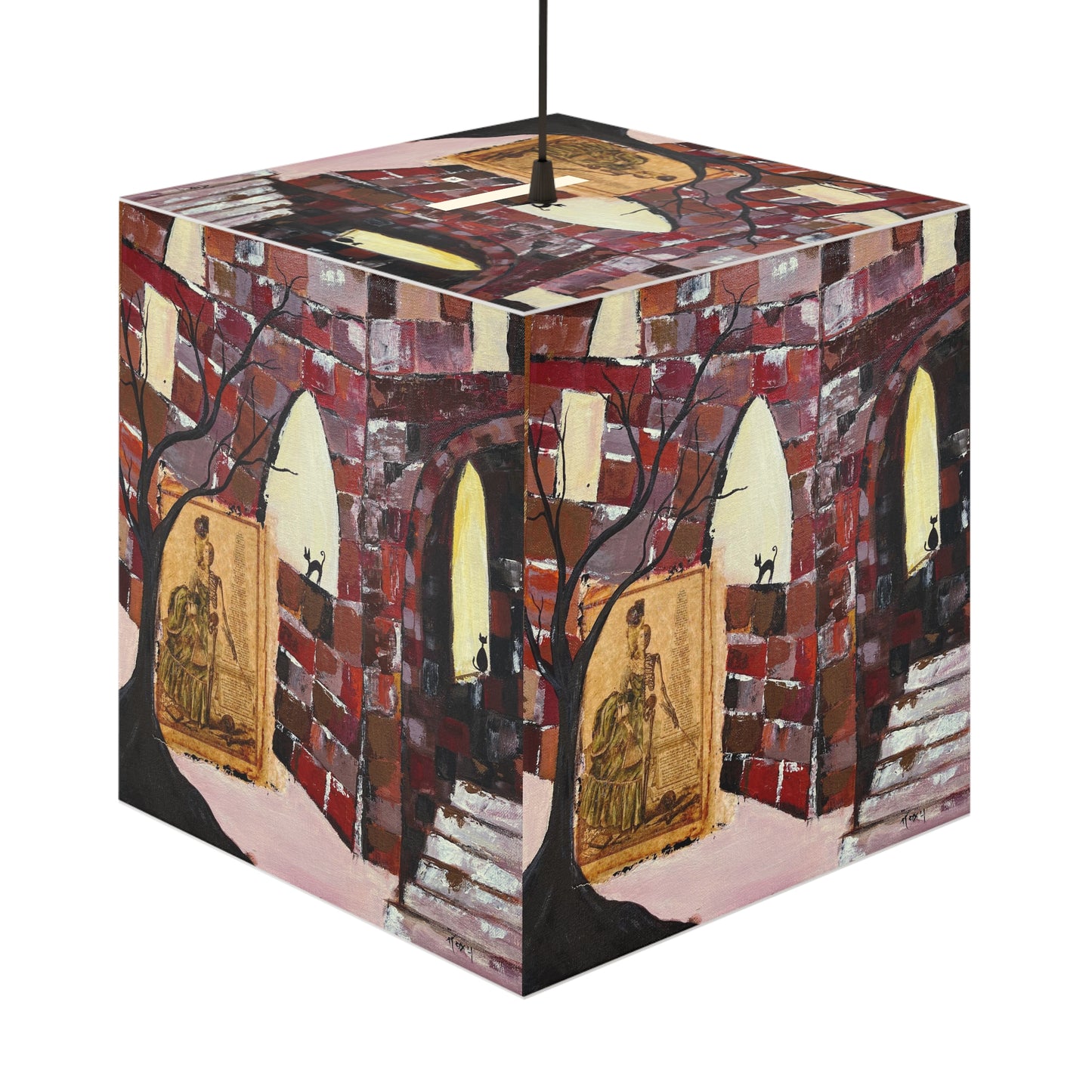 Chateau Haunted Cube Lamp
