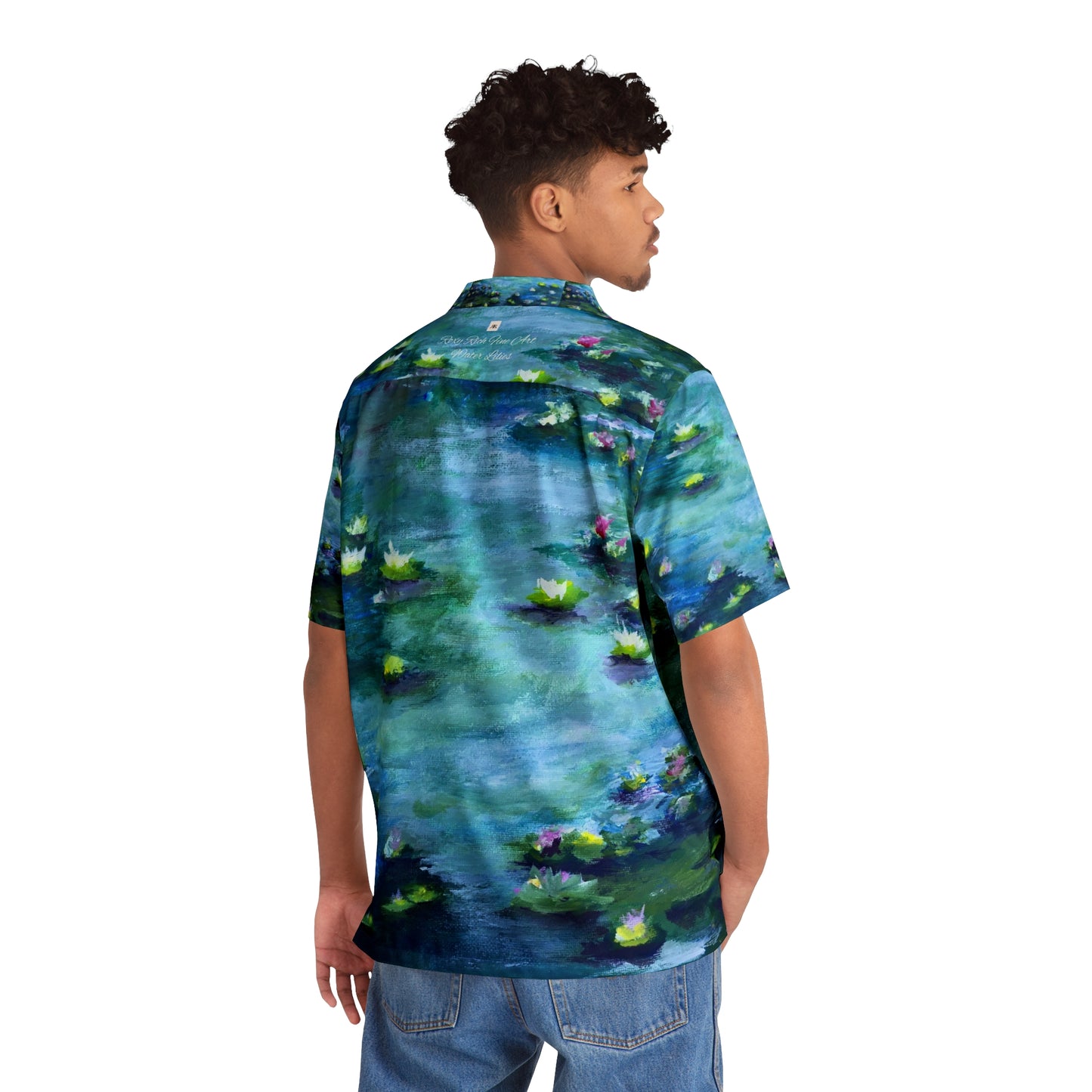 Water Lilies  Men's Hawaiian Shirt