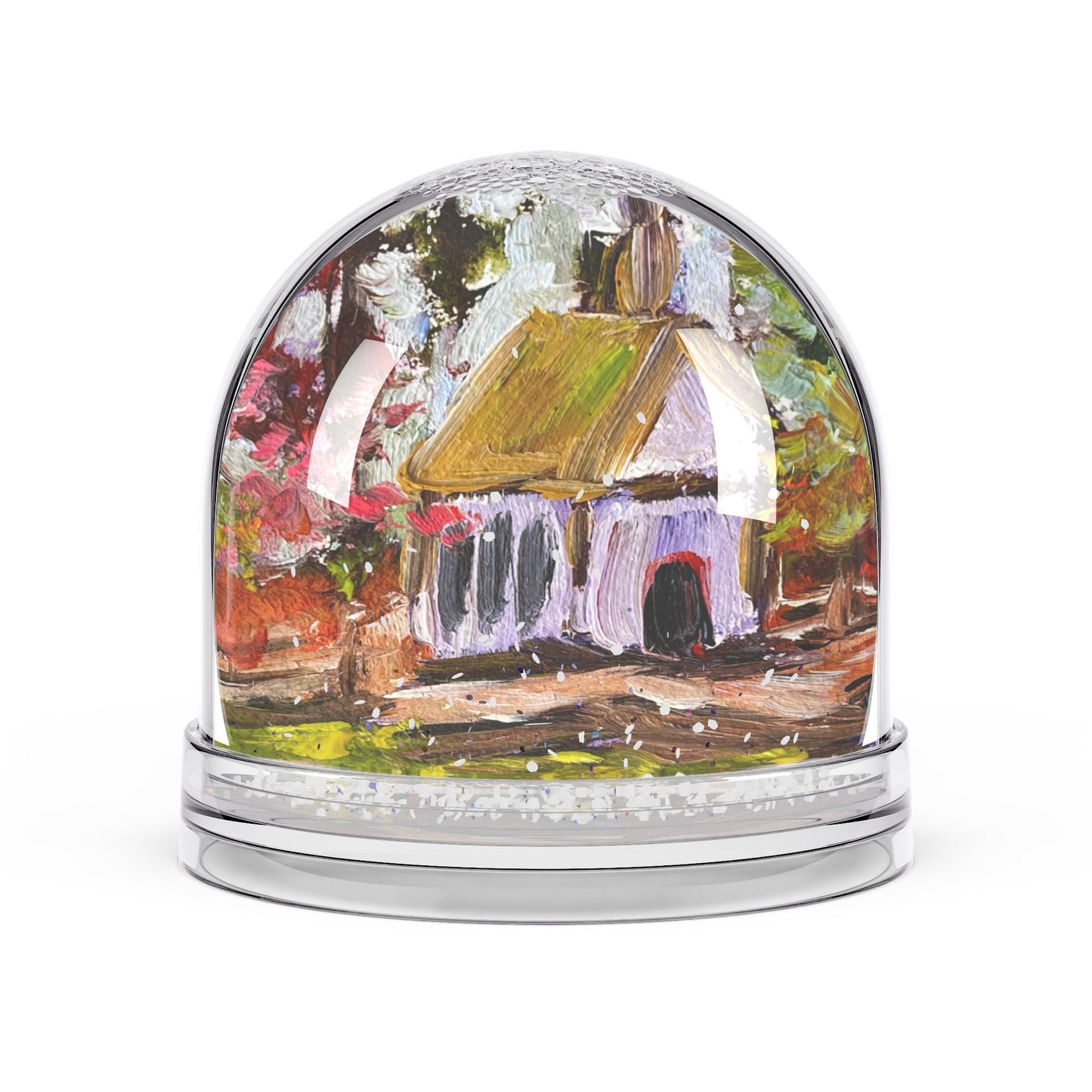 Snow Globe - Little Church in the Woods-Rural Church
