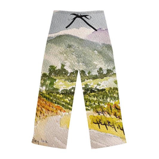 Pajama Pants - Road Down from the Villa at GBV- Women's Pajama Pants