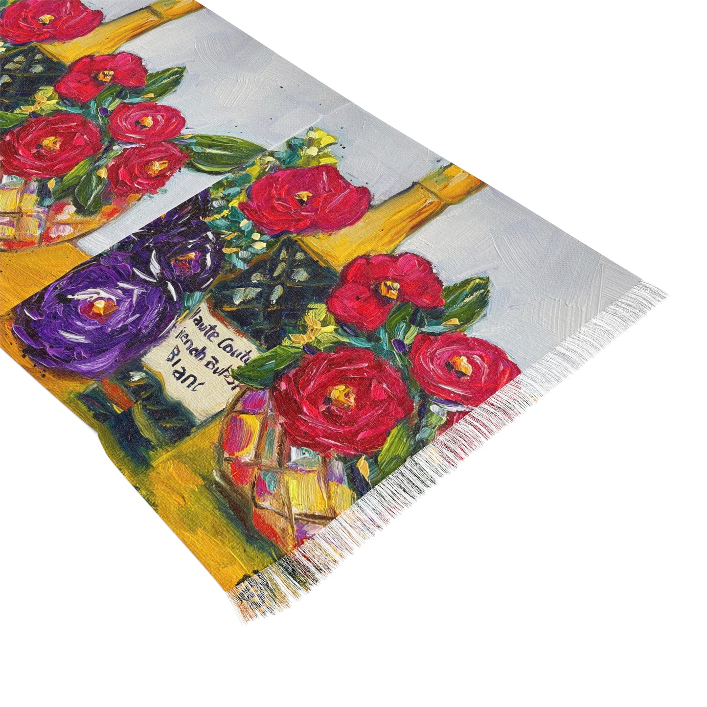 Colorful Scarf — Artistic Lightweight Neck Wrap- French Bubbles