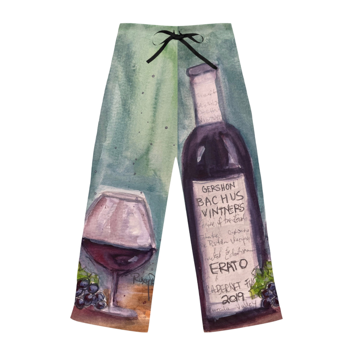 Pajama Pants - GBV Erato Cab-Franc Wine- Women's Pajama/Lounge Pants