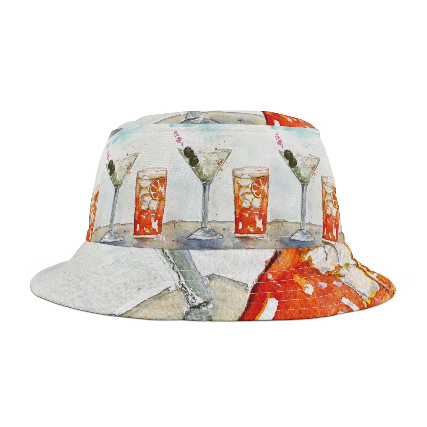 Beach Cocktails Bucket Hat