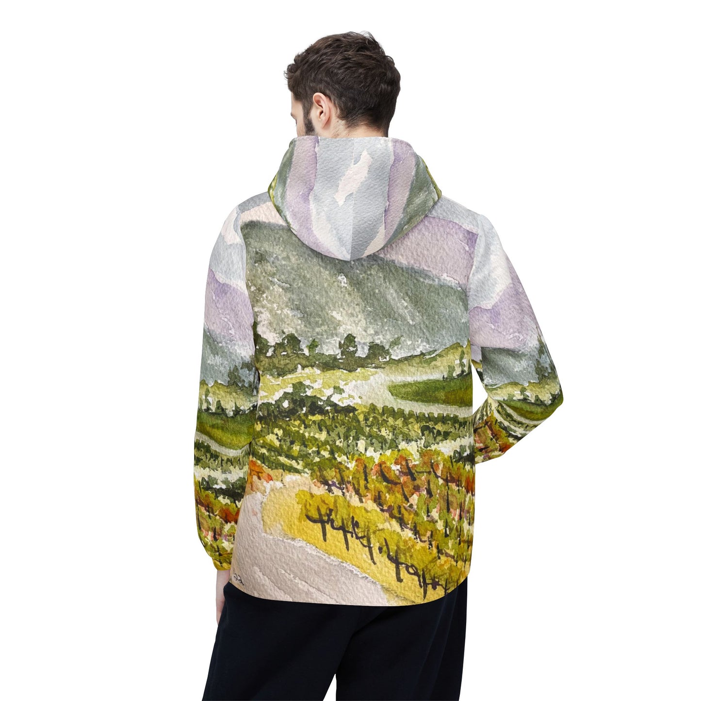Lightweight Windbreaker Jacket — Road Down from the Villa-GBV