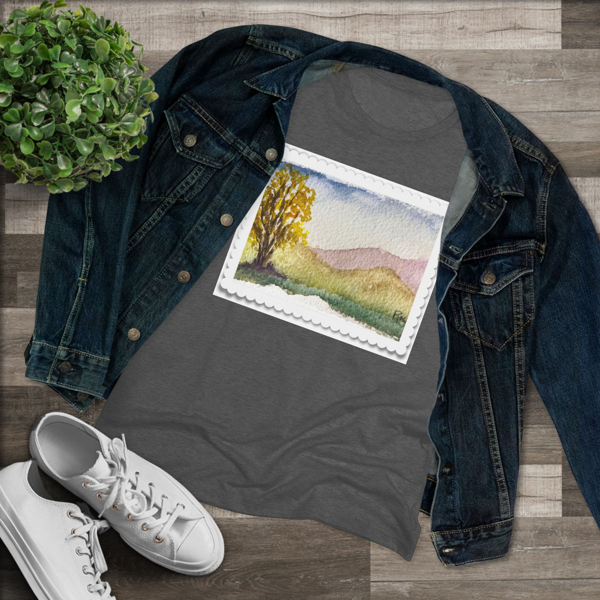 Cottonwood- Women's fitted Triblend Tee  tee shirt