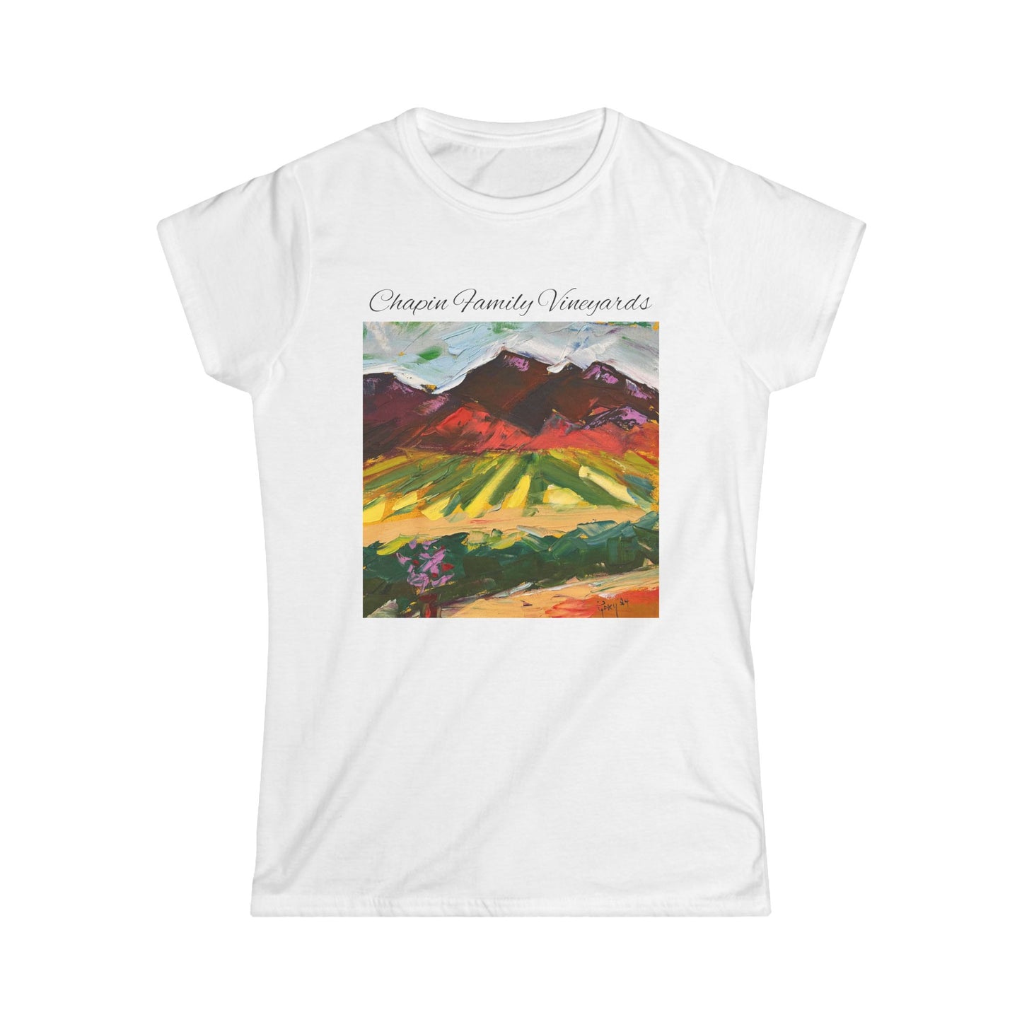 Mountain View at Chapin Women's Softstyle  Semi-Fitted Tee