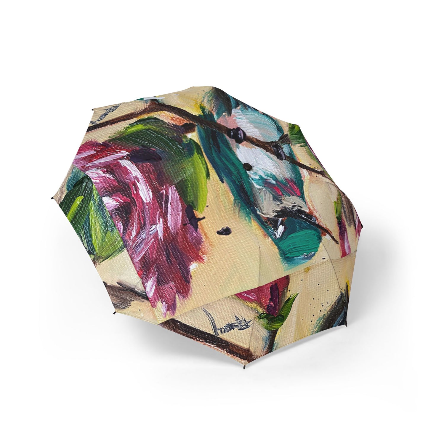 Umbrella- Hummingbird on a Rose Bush