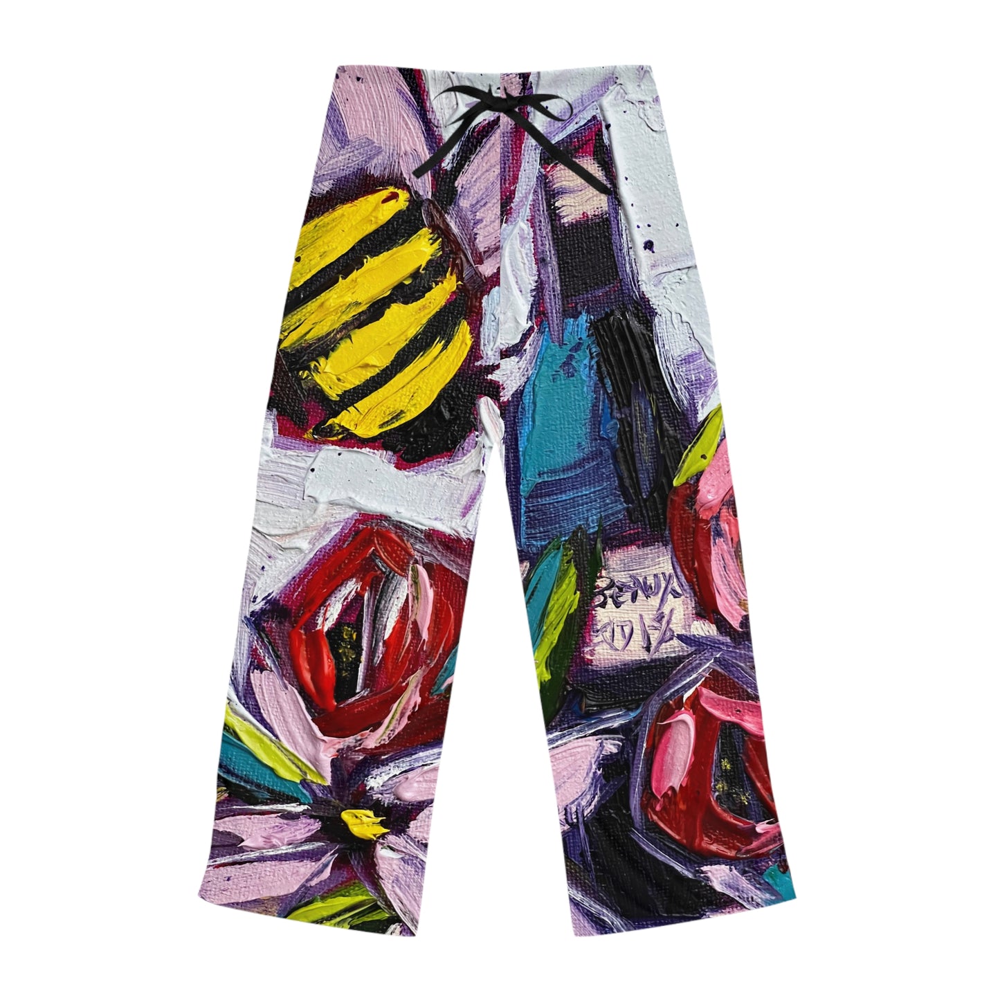 Bee Happy-Bee Wine and Roses -Print-Women's Pajama Pants