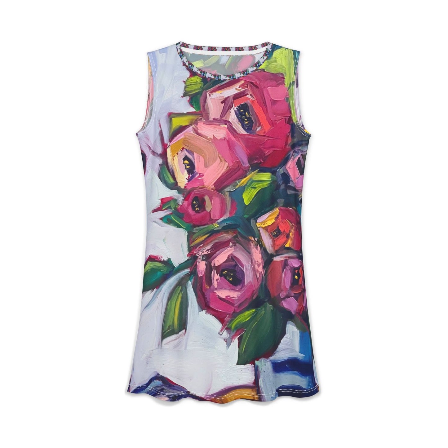 Women's Casual Dress — Light & Comfortable -Bee Blooms Big Fat Roses