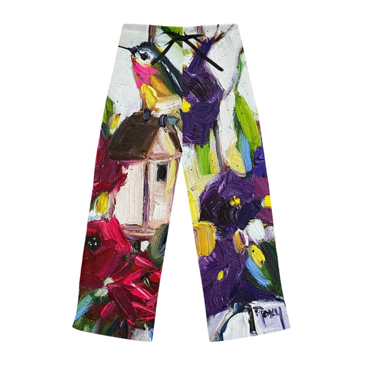 Pajama Pants - Hummingbird by the Window- Women's Pajama Pants