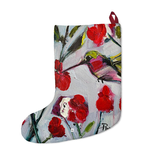 Hotlips Hummingbird Colorful Christmas Stocking