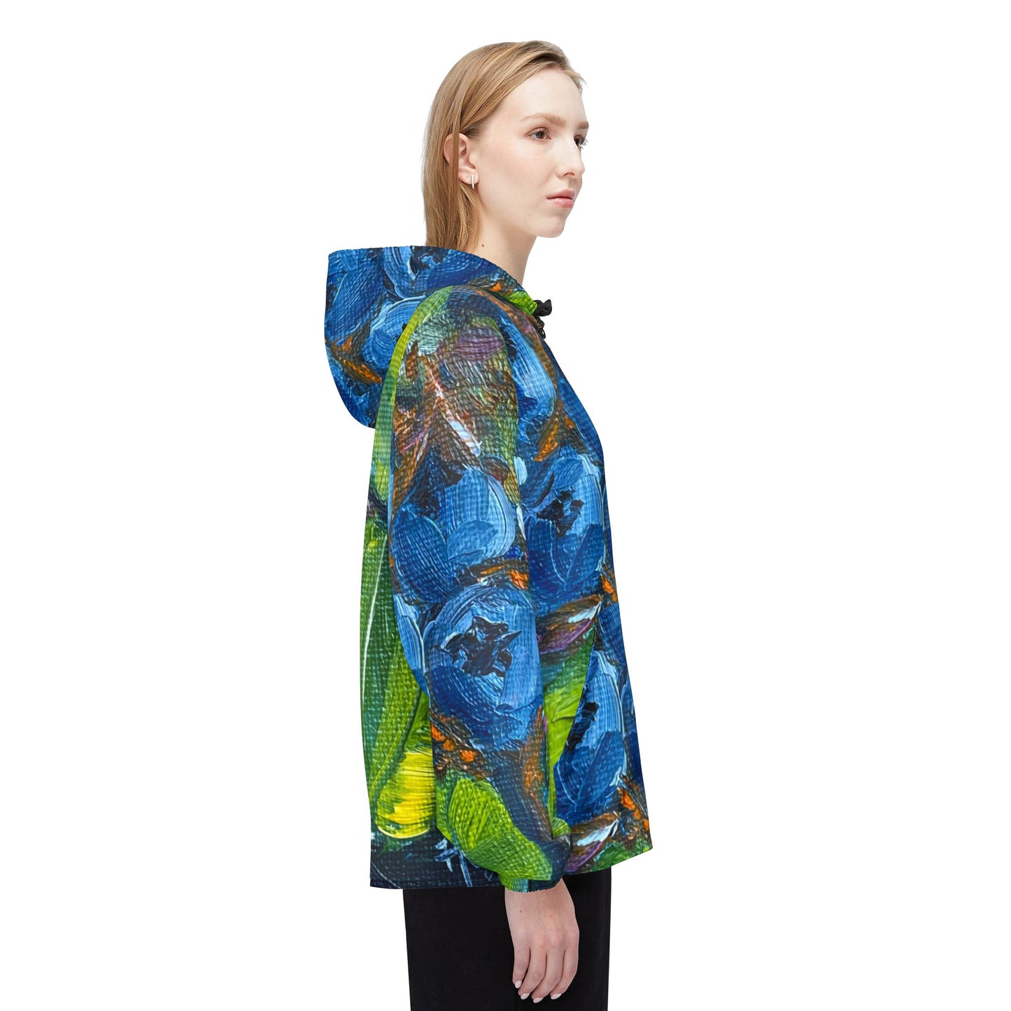 Lightweight Windbreaker Jacket — Blueberries