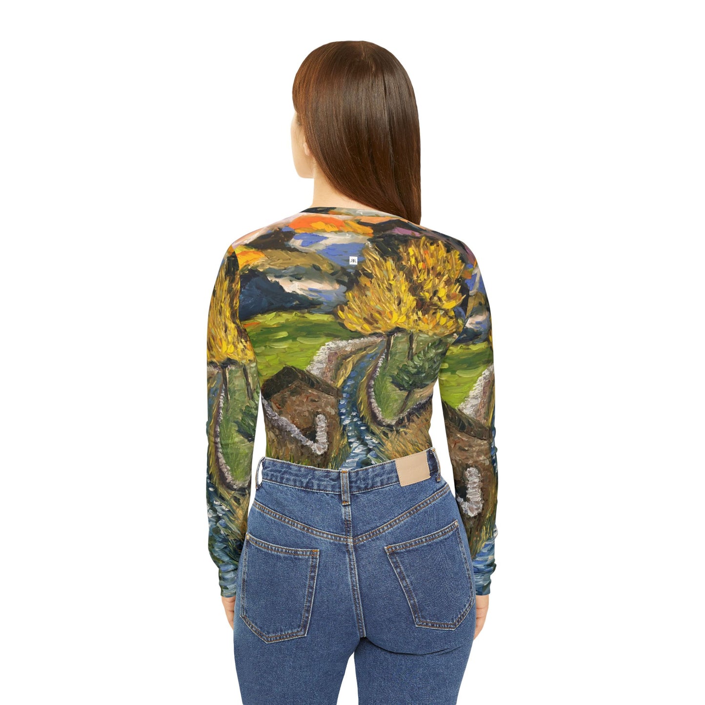 Long Sleeve Shirt-Yorkshire Dales - V-neck Women's