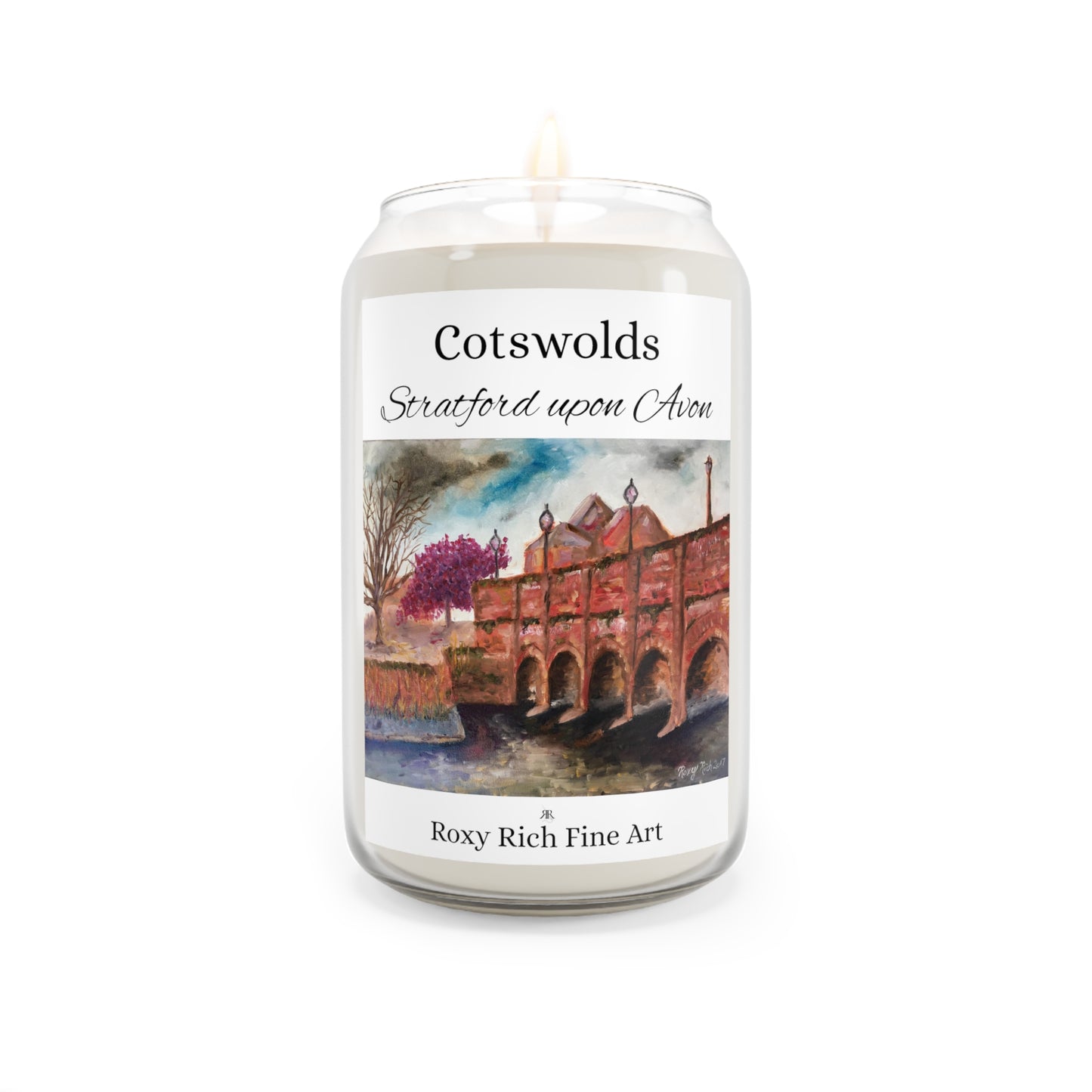 Stratford Upon Avon Tramway Bridge Cotswolds Bougie parfumée 13,75 oz