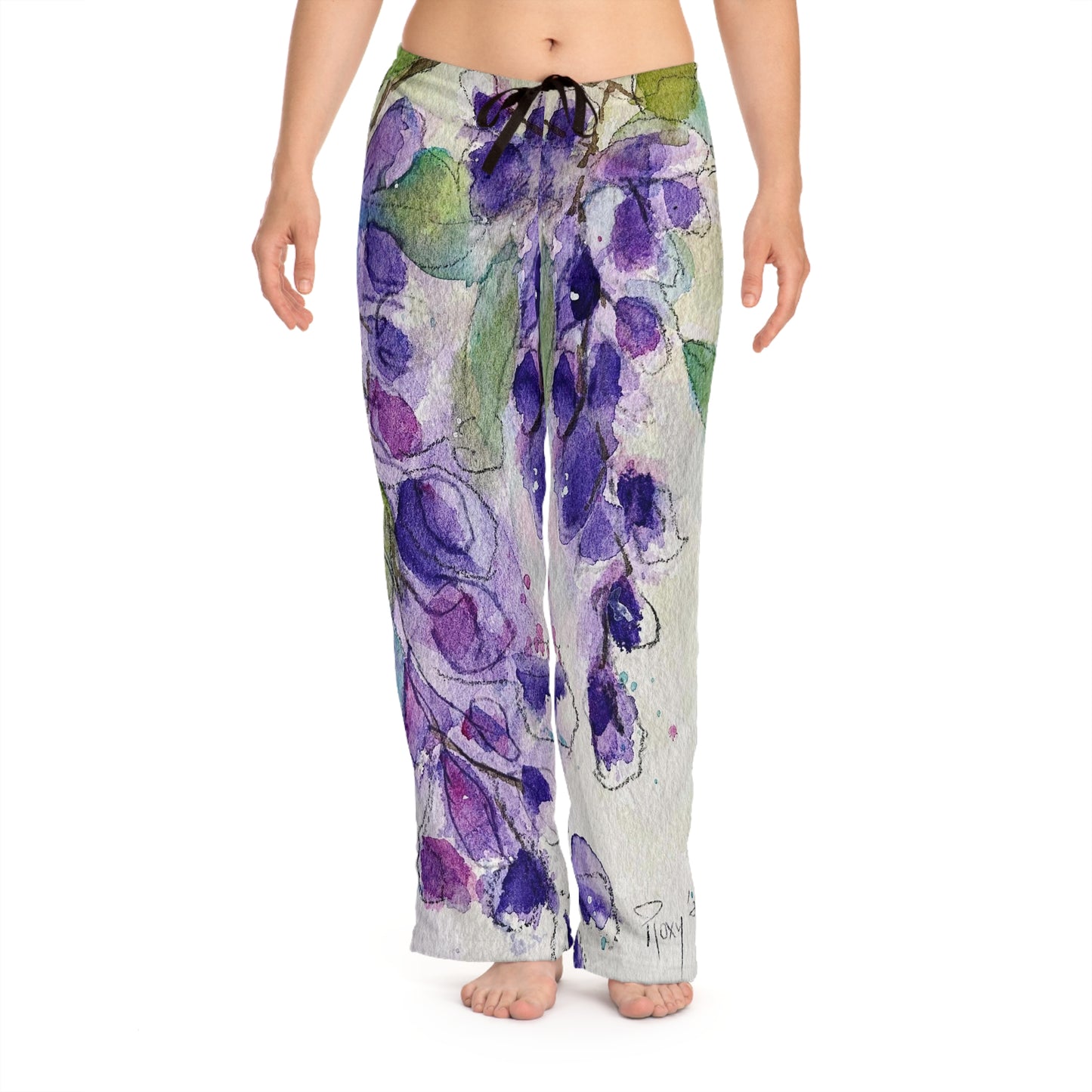 Pajama Pants - Purple Wisteria- Women's Pajama Pants