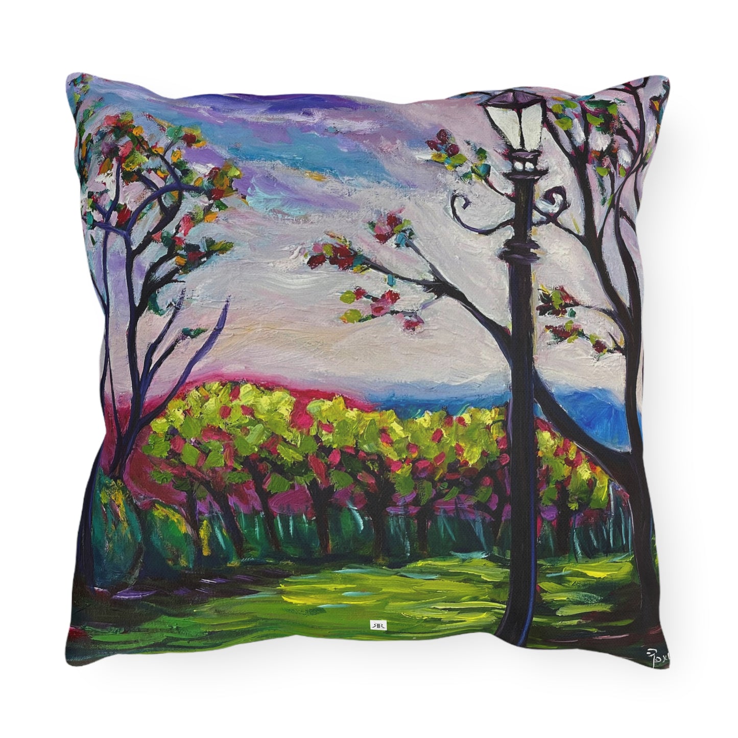 Sundown in Surrey at Stanhill Court Outdoor Pillows