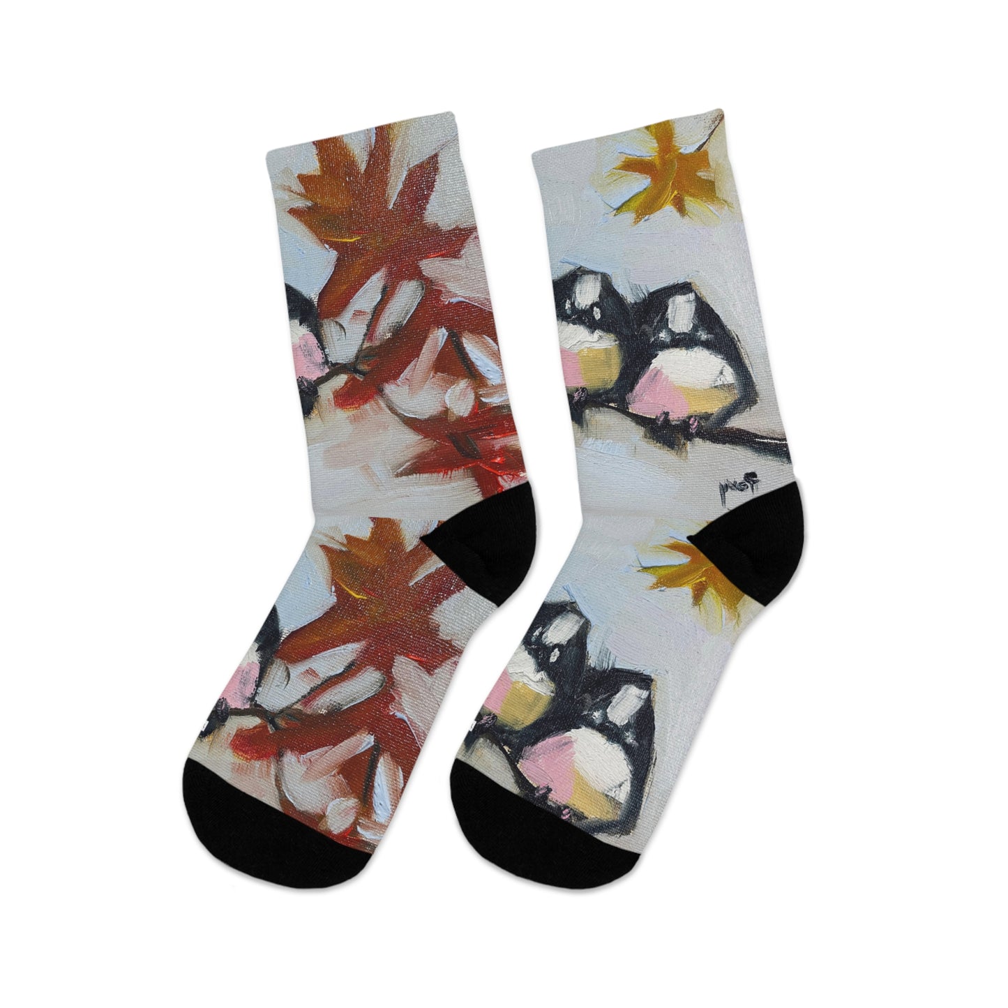 Chaussettes mésanges d’automne