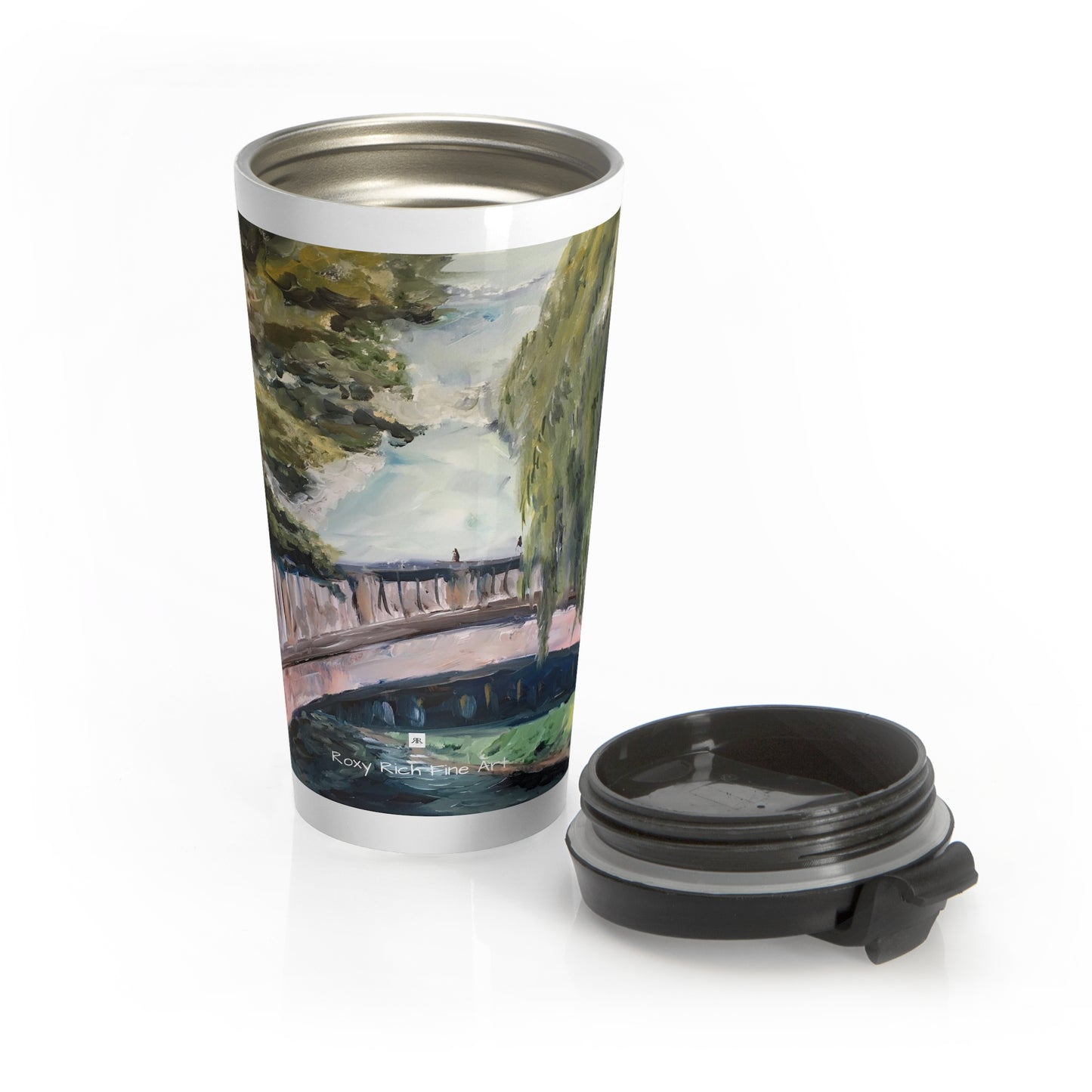 Taza de viaje de acero inoxidable Bridge to Dorking