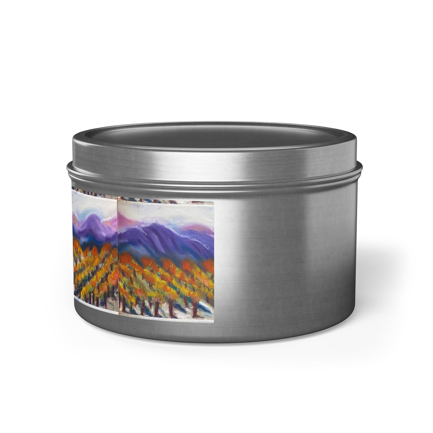 Misty Vines Wine Country Tin Candle