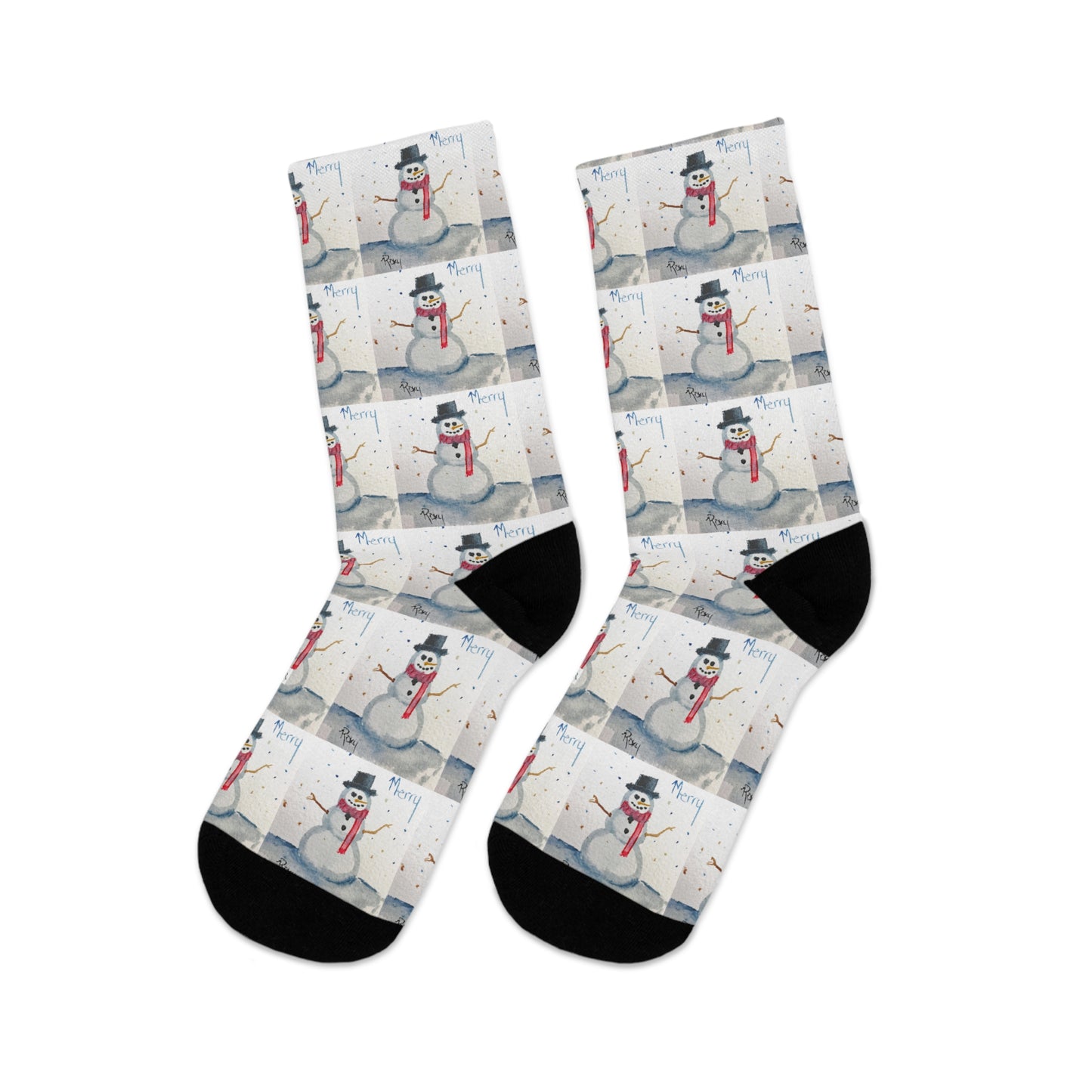 Merry Snowman Socks
