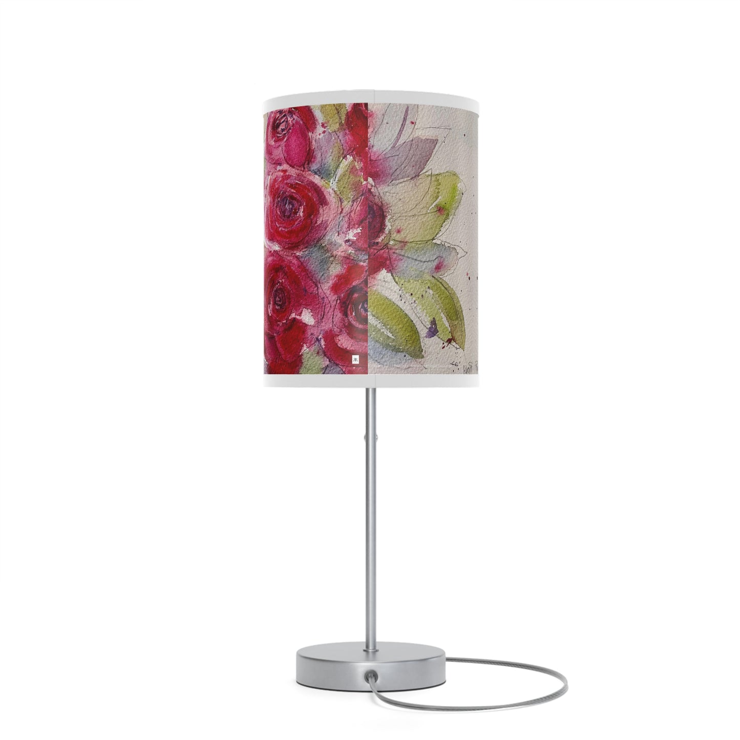 Lampe de peinture de roses rouges sur pied, prise US|CA