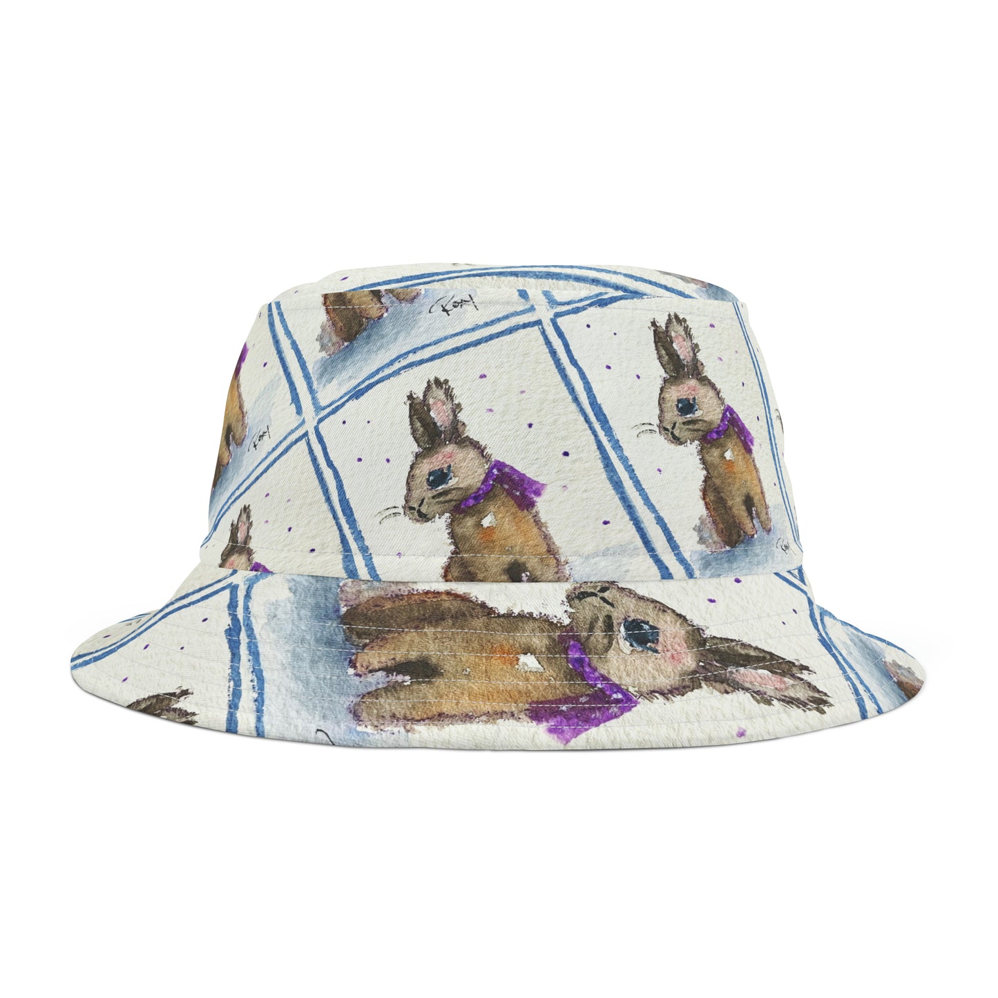 Scarf Bunny Bucket Hat