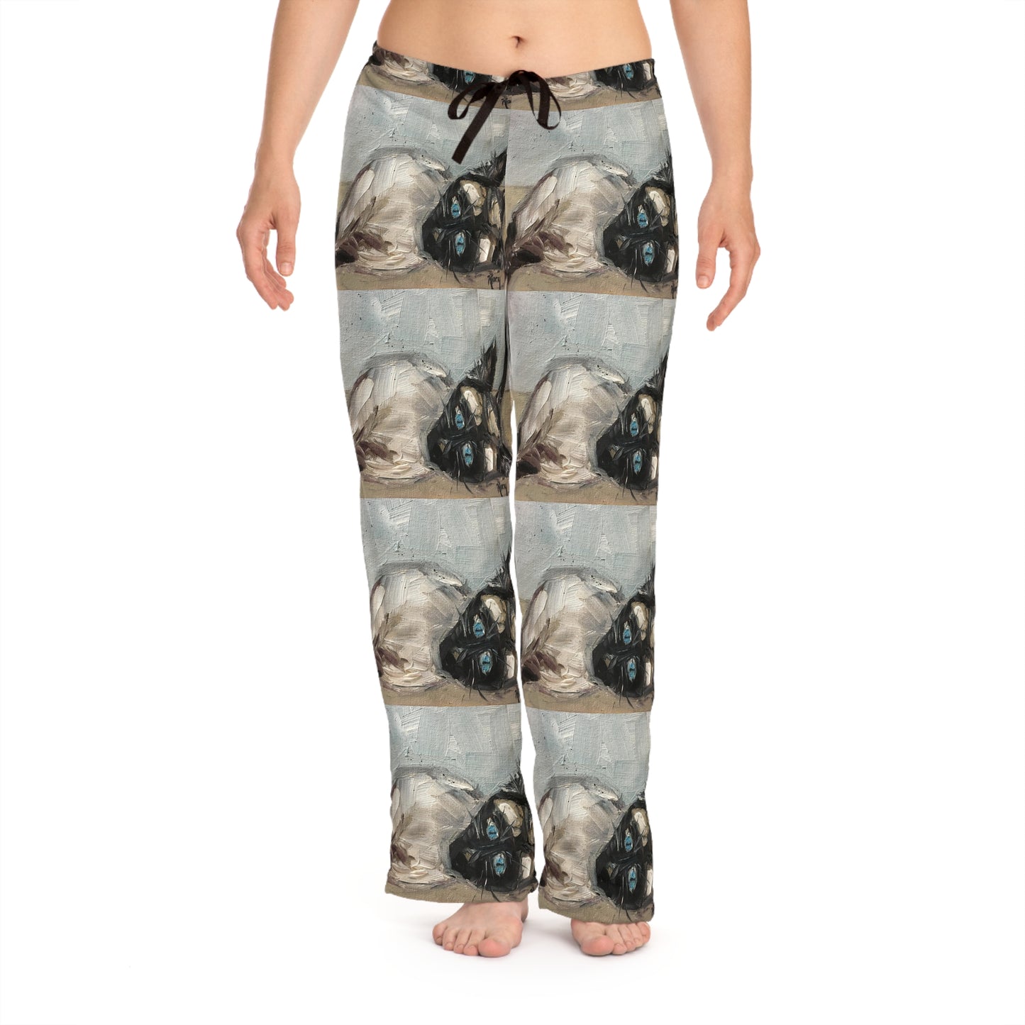 Pajama Pants - Little Miss Innocent Siamese Cat- Women's Pajama Pants