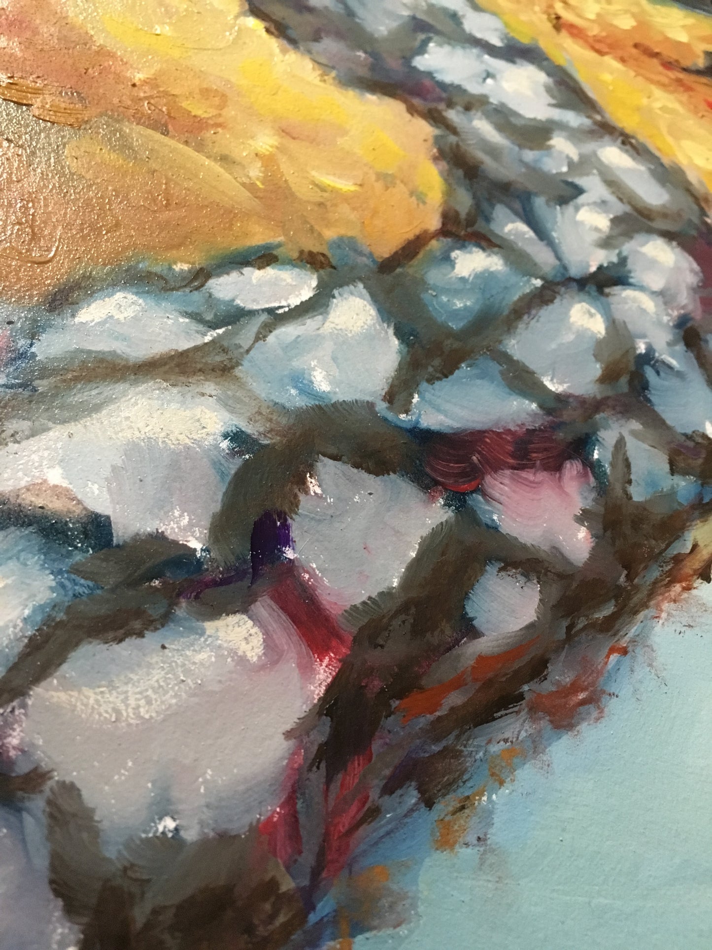 Autumn Retreat Original Oil Landscape Painting Framed