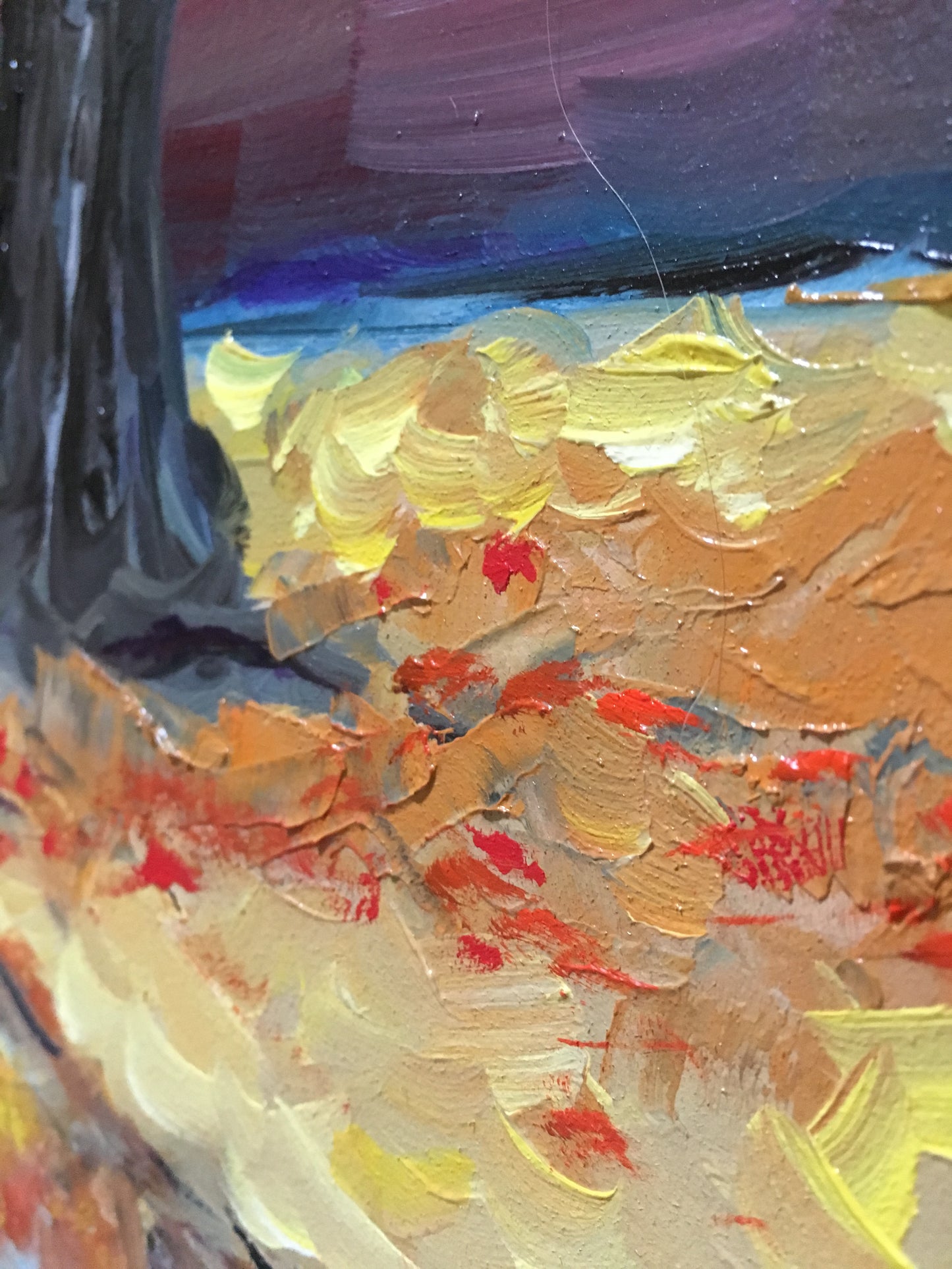 Autumn Retreat Original Oil Landscape Painting Framed