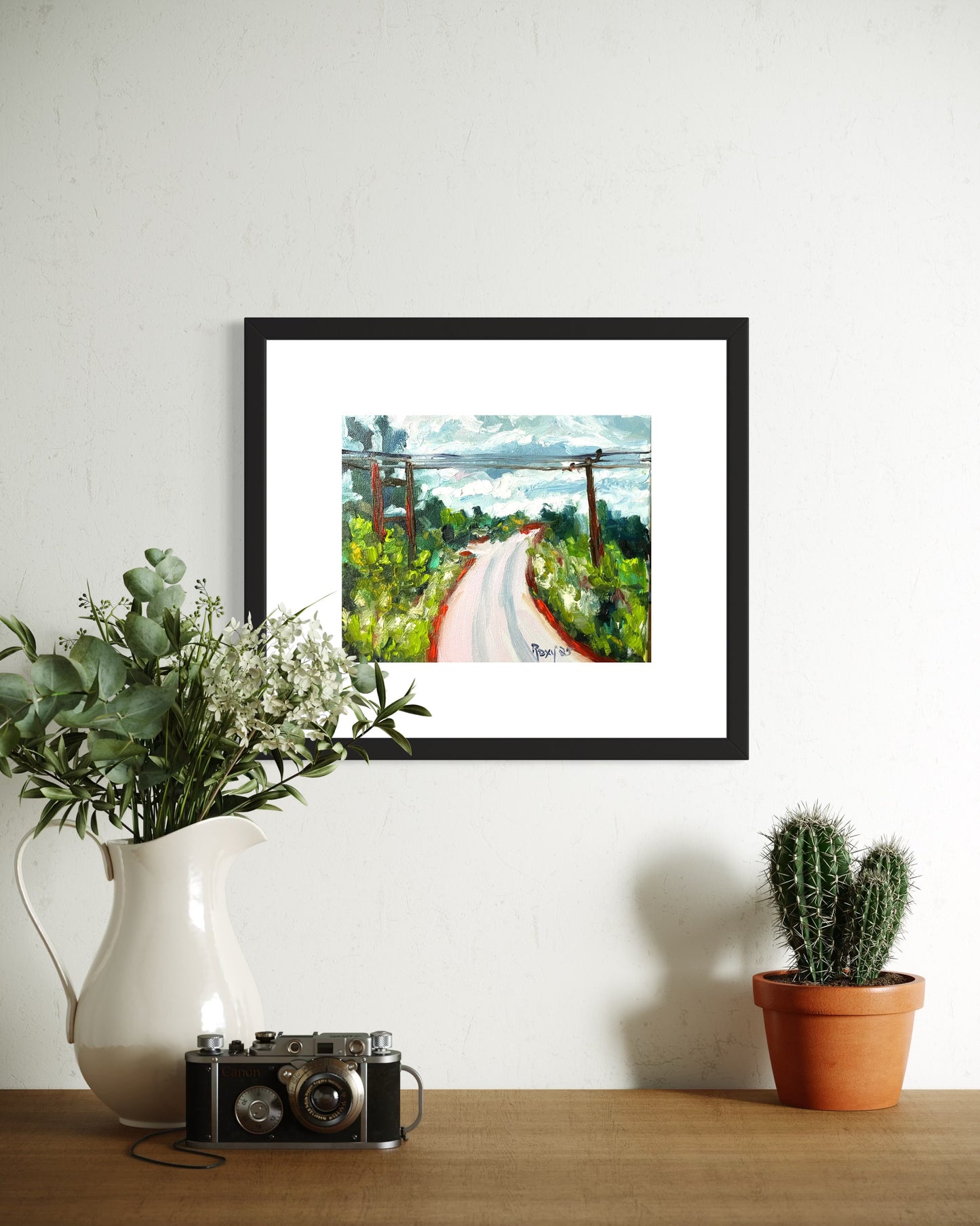 Road to Tranquility -Cotswolds Original Oil Painting 8 x 10 Framed