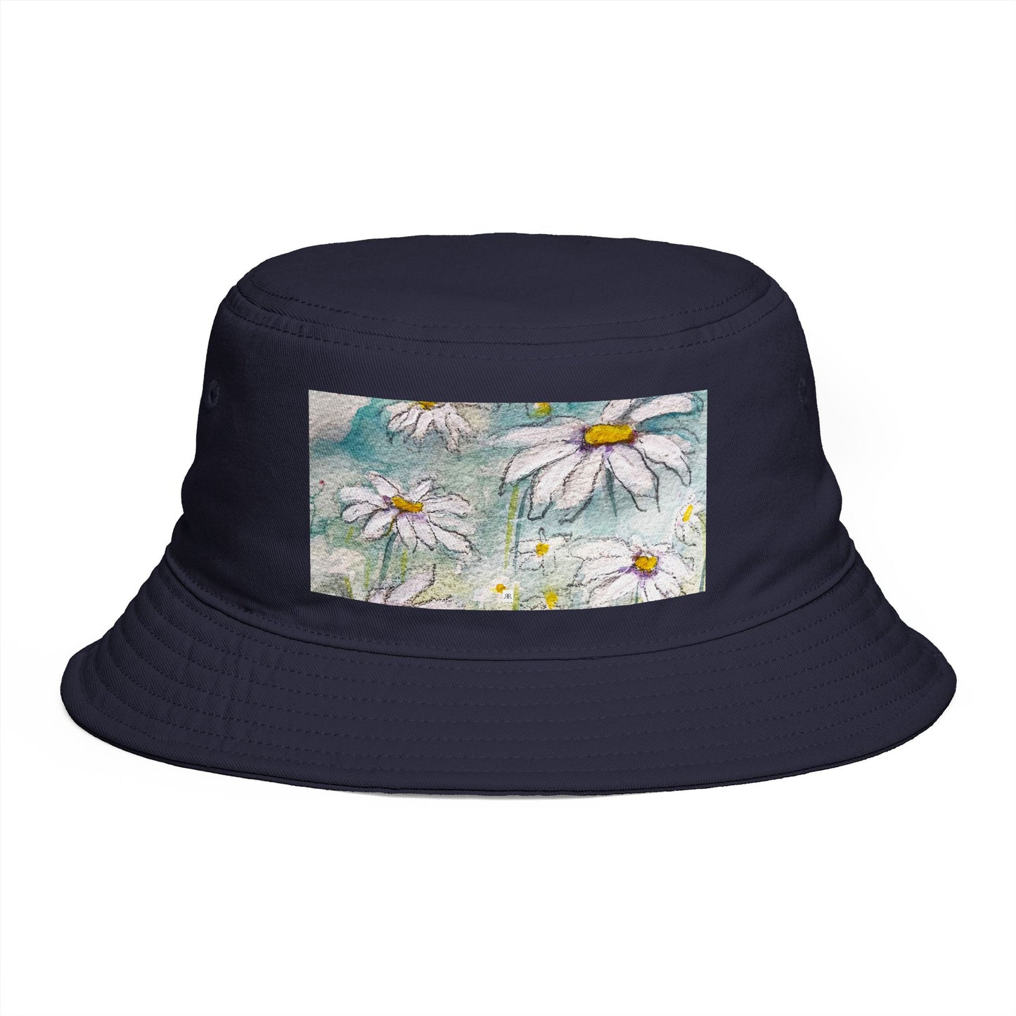 Roxy Rich Fine Art -Light and Airy Daisies- Bucket Hat — Stylish Durable Travel Hat