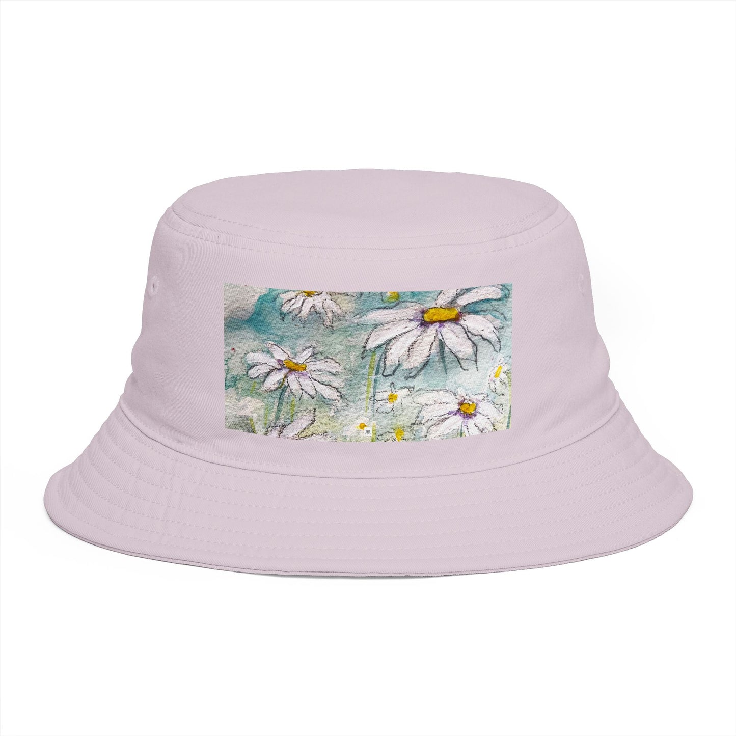 Roxy Rich Fine Art -Light and Airy Daisies- Bucket Hat — Stylish Durable Travel Hat