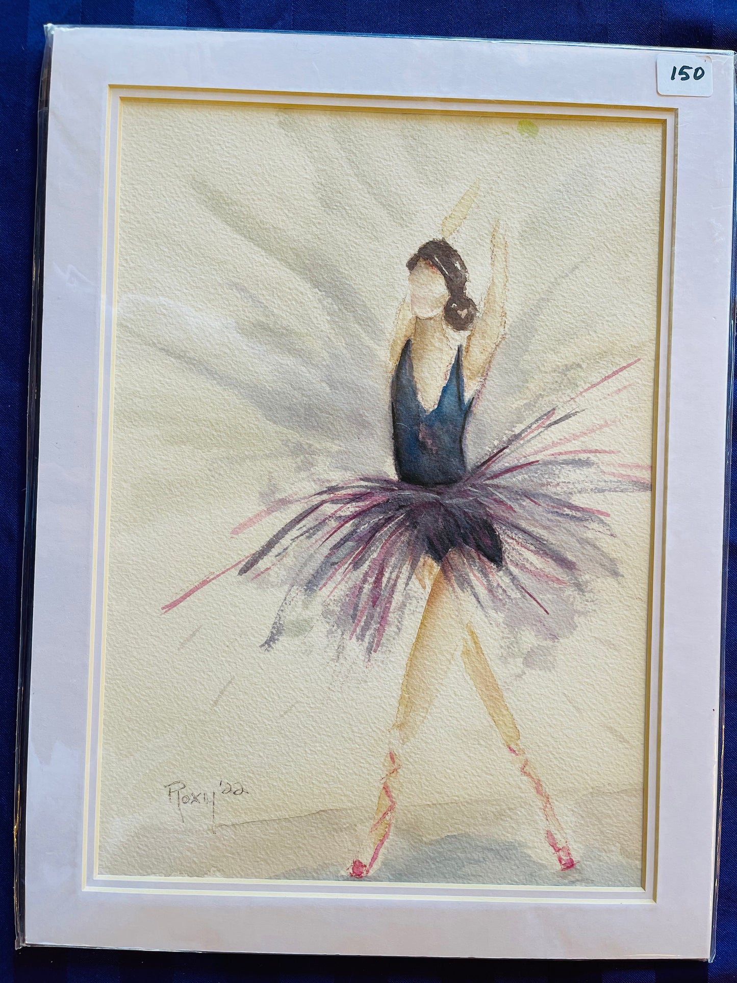 Original  Watercolor Painting -Shine”-Ballet Dancer