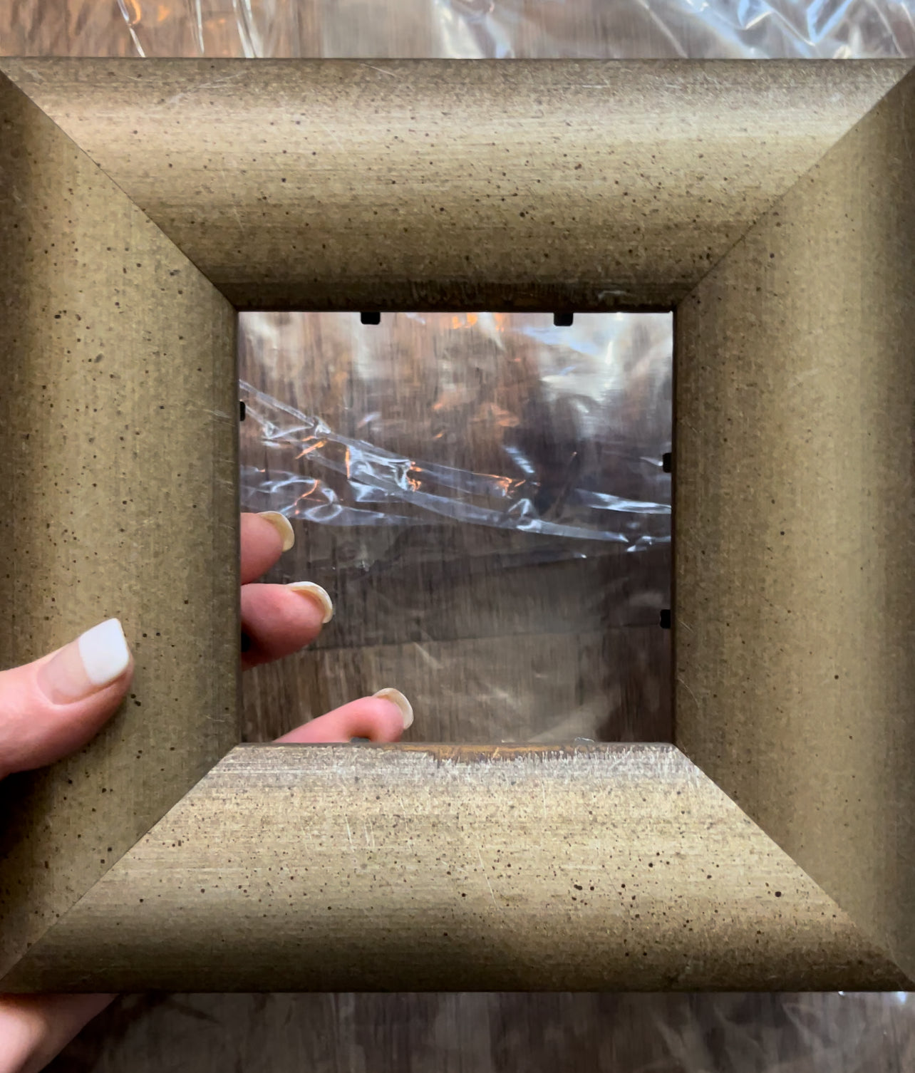 Cute Couple (Cardinals) Original Oil Painting 4x4 Framed