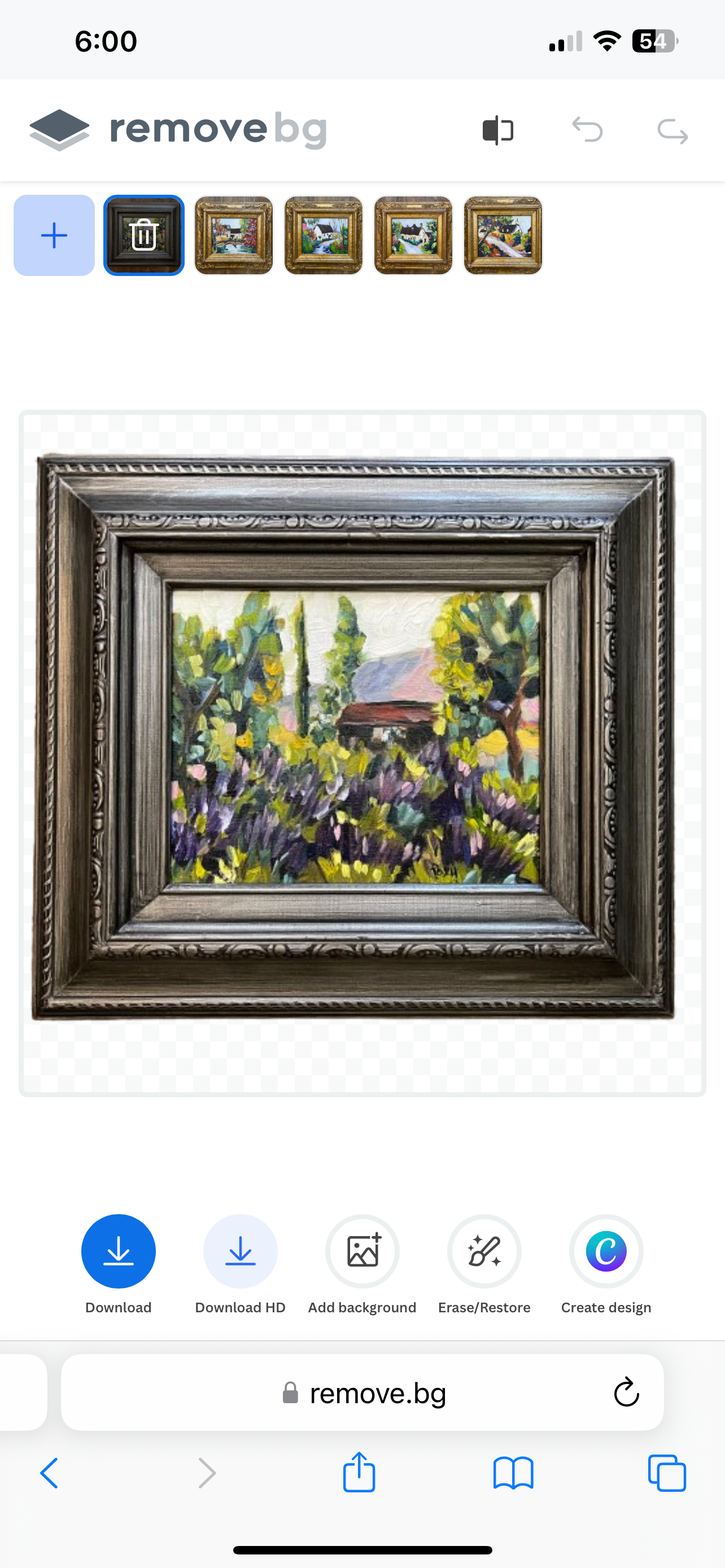 Temecula Lavender Farm Original Oil Painting 8 x 10 Framed