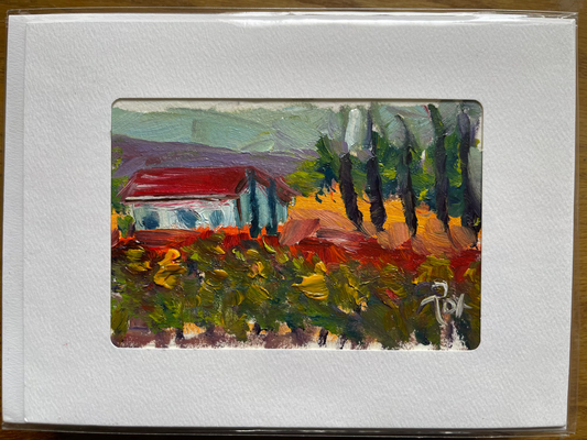 Vineyard with Cypresses