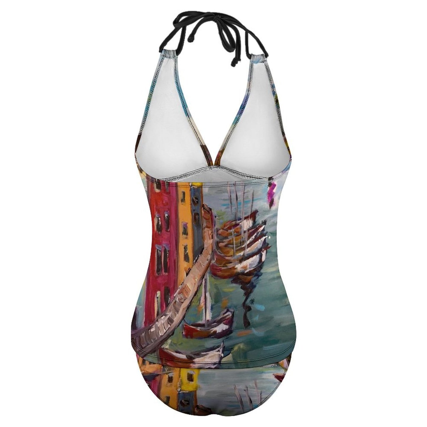 Portofino Harbor Slim Fit Tankini Split Swimsuit