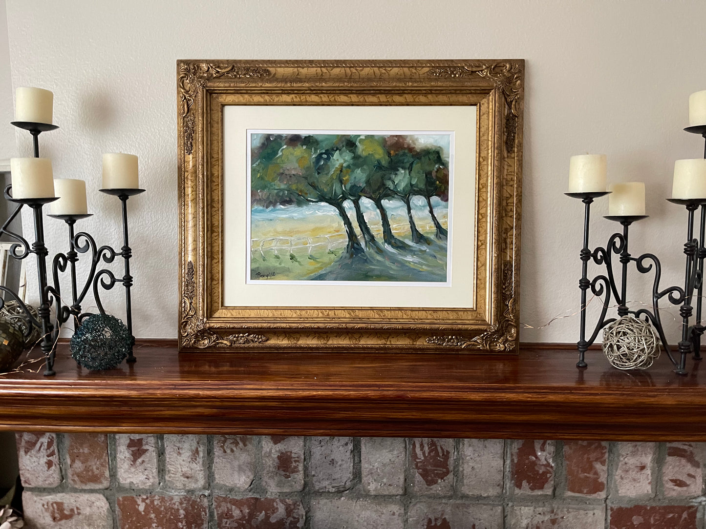 Country Road- Original Oil Painting Framed