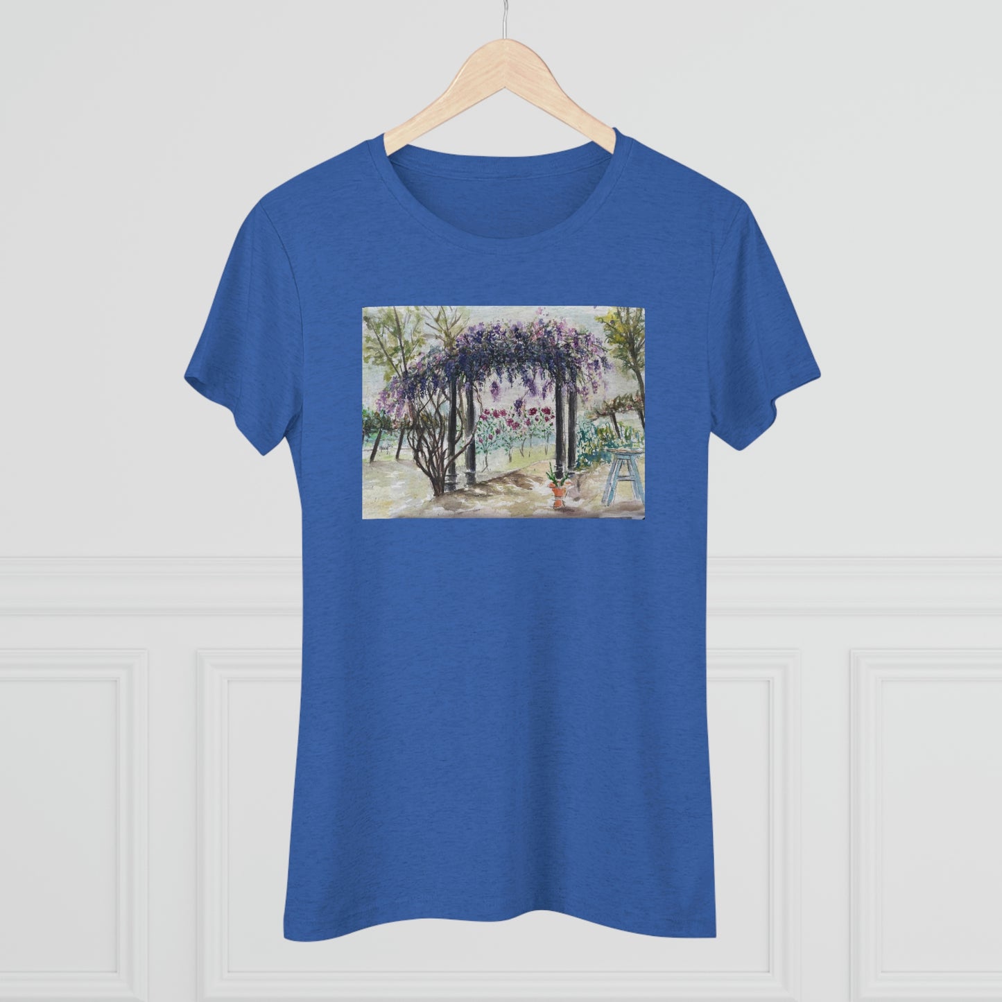 Wisteria at Somerset (sin marco) Camiseta Triblend ajustada para mujer