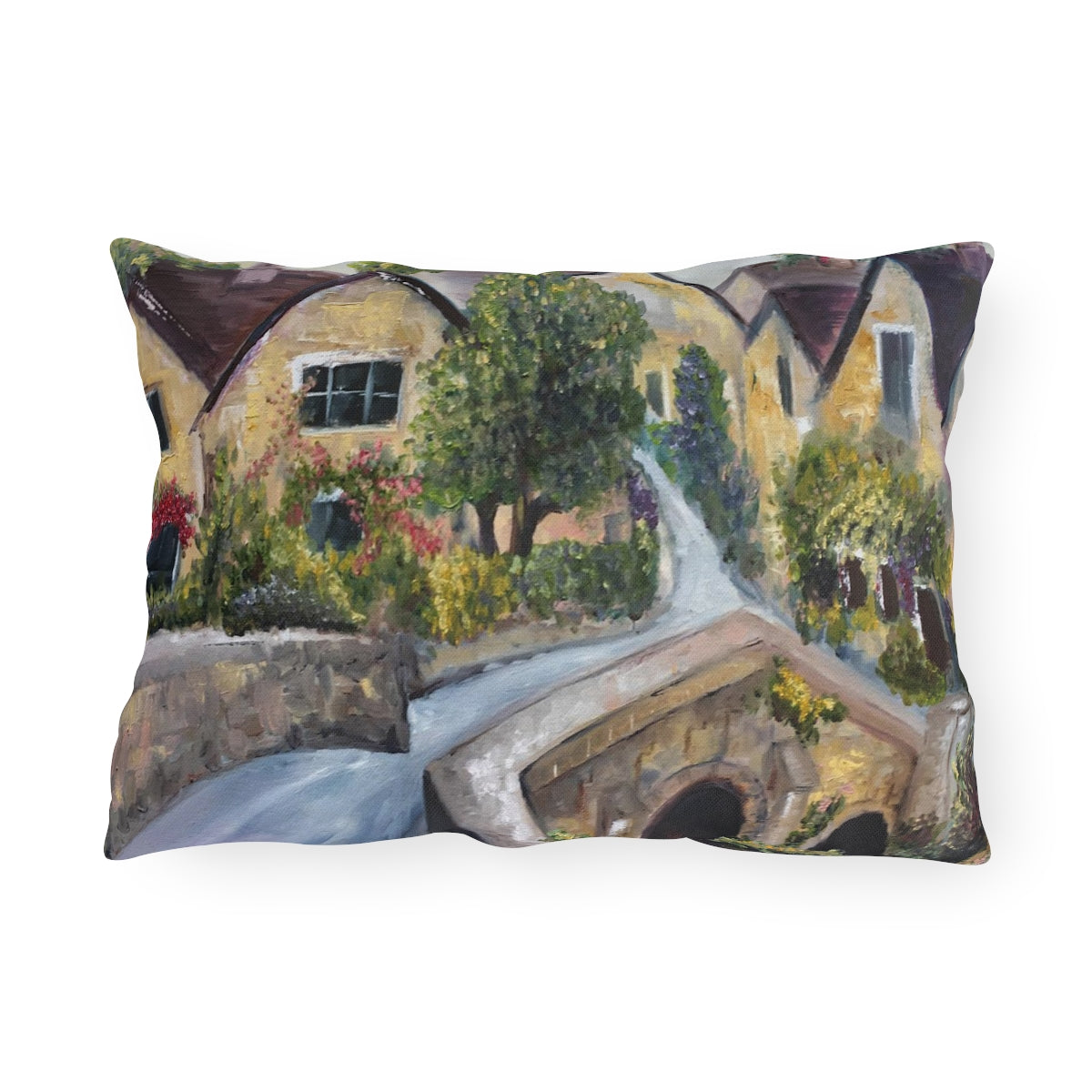 Castle Combe Cotswolds Outdoor Pillows