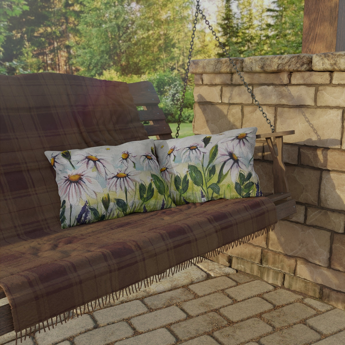 Daisy Meadow Outdoor Pillows