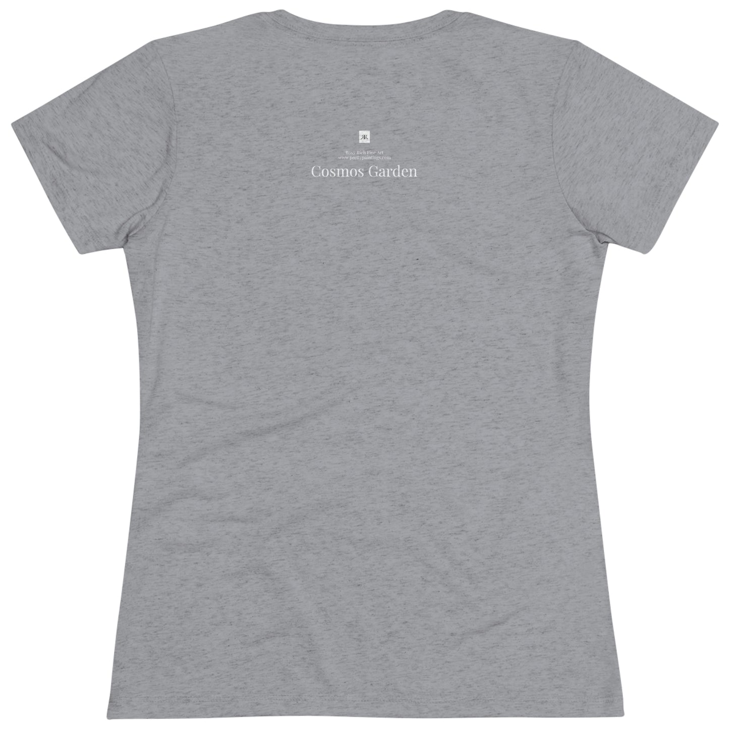 Cosmos Garden (image sur le devant) Tee-shirt Triblend Tee ajusté pour femme