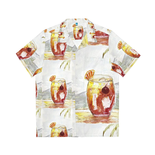 Summer Cocktail Painting Men's Hawaiian Shirt