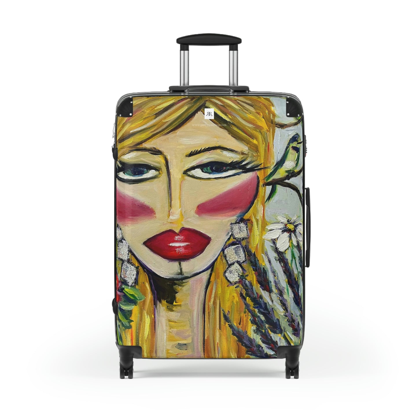 Hummingbird Lady Carry on Suitcase