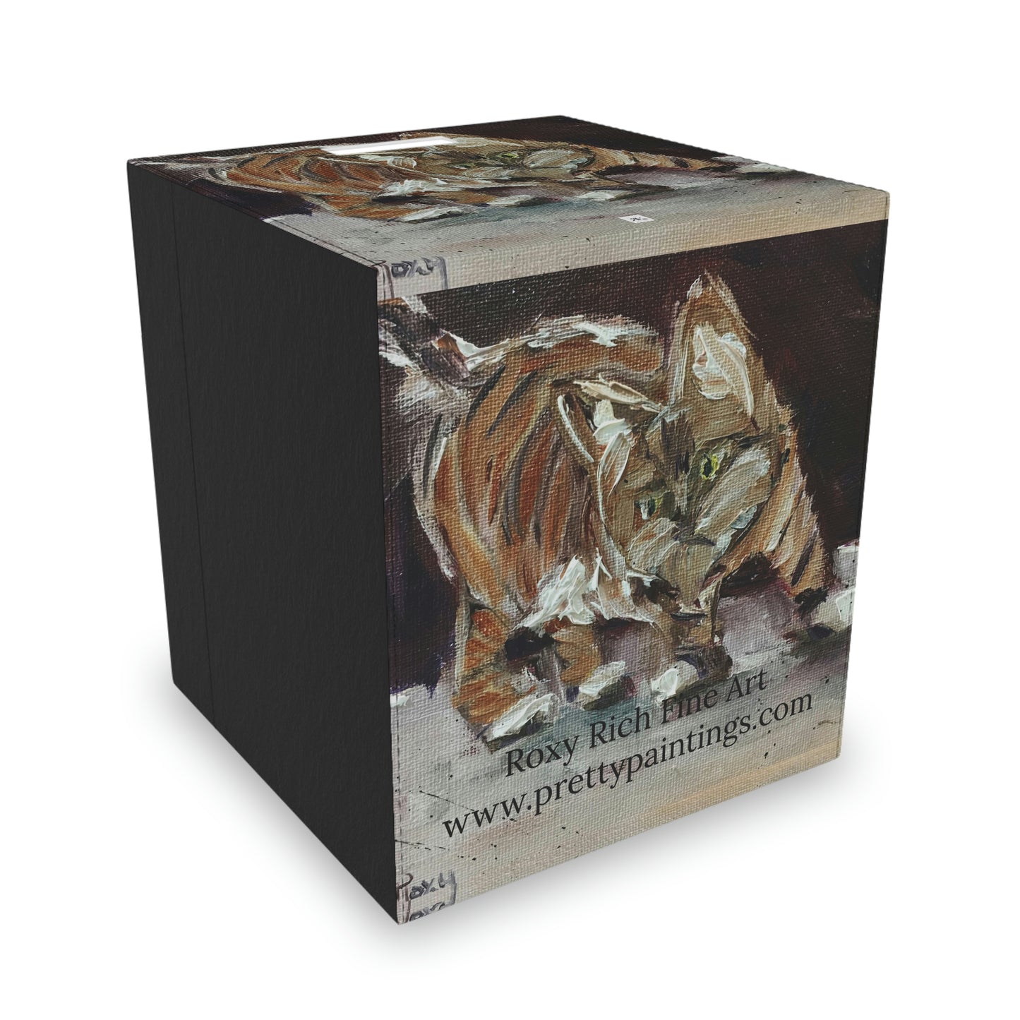 Adorable Tabby Kitten "Toulouse" Felt Storage Box
