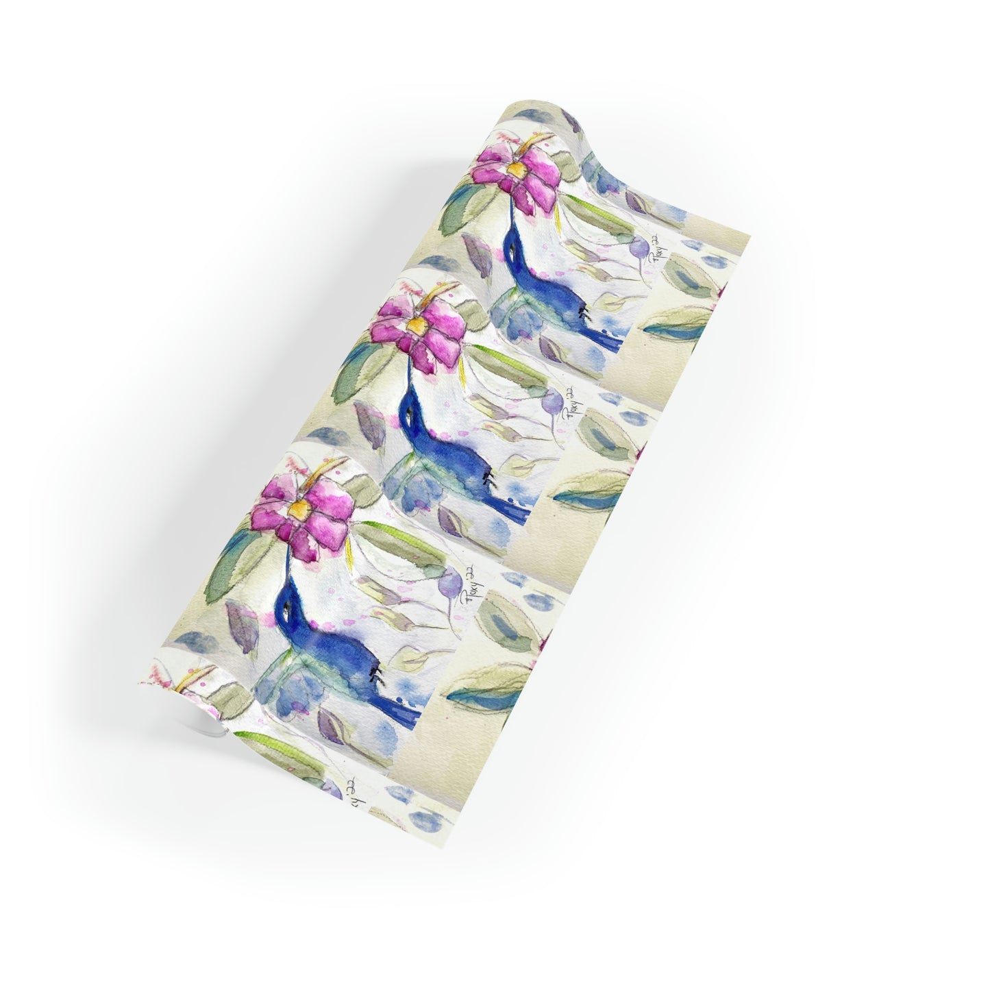 Hummingbird in Spring (Smaller Printed Pattern) Gift Wrapping Paper  1pc